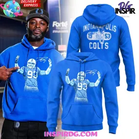 -Indianapolis Colts Dwight Freeney Signature Hoodie