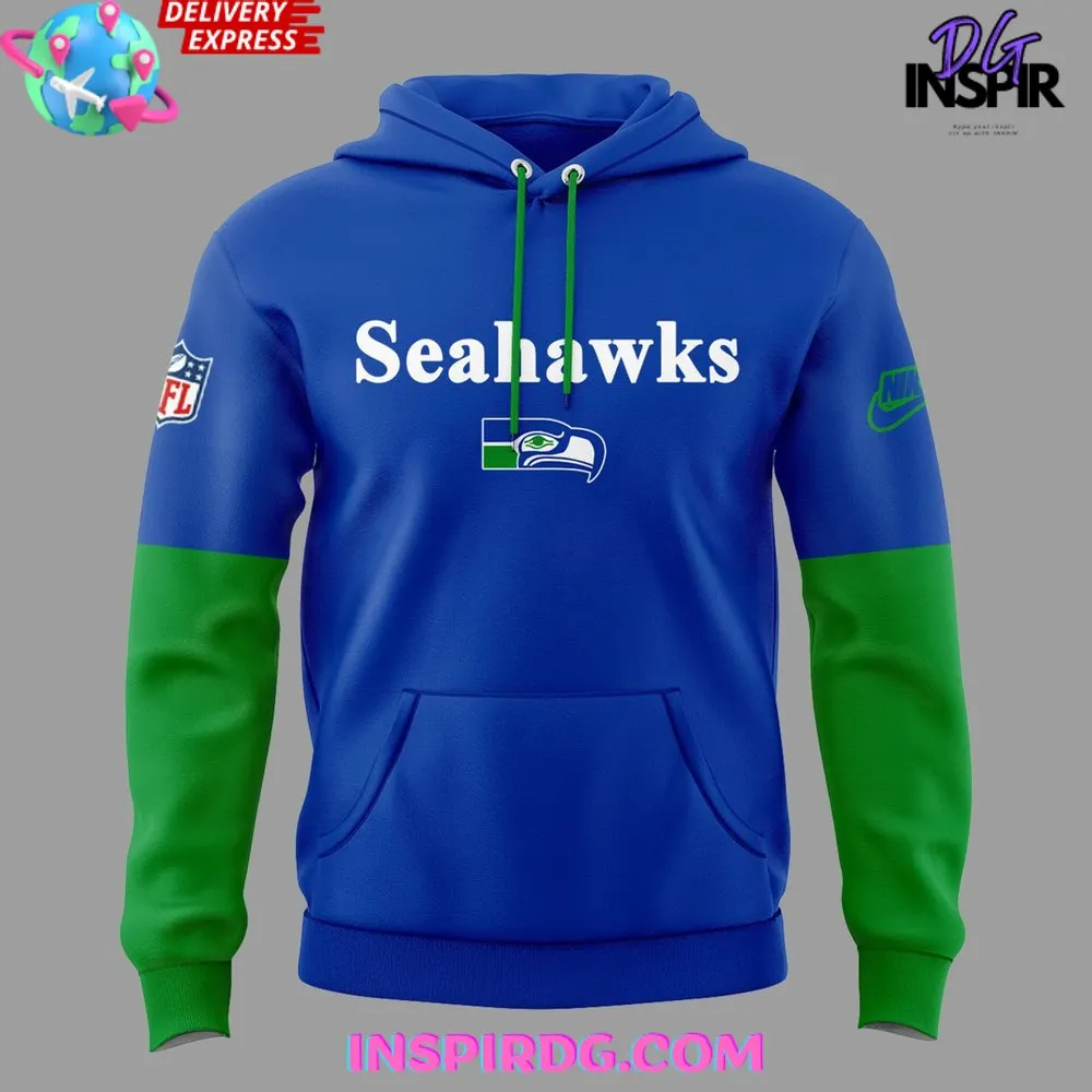 -NFL Seattle Seahawks Throwback 2024 Hoodie