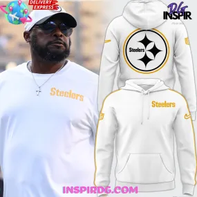 -Pittsburgh Steelers Nike 2024 White Out Hoodie