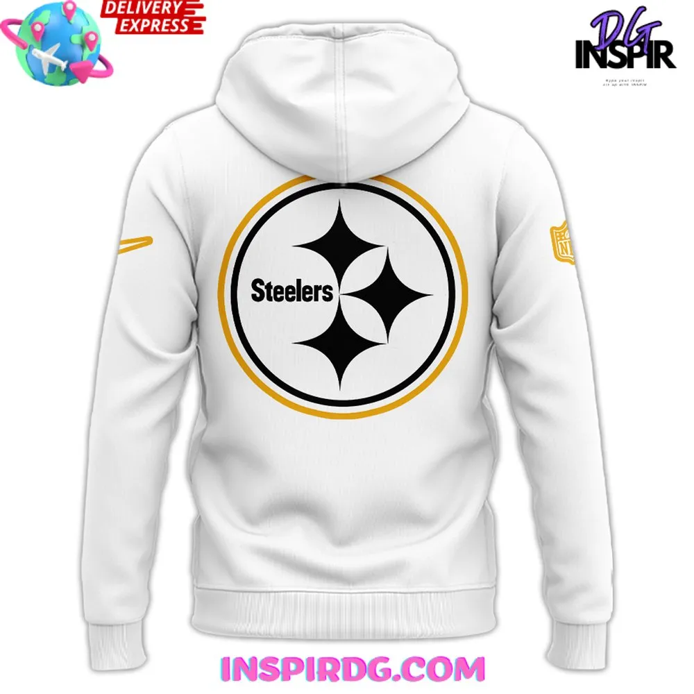 -Pittsburgh Steelers Nike 2024 White Out Hoodie