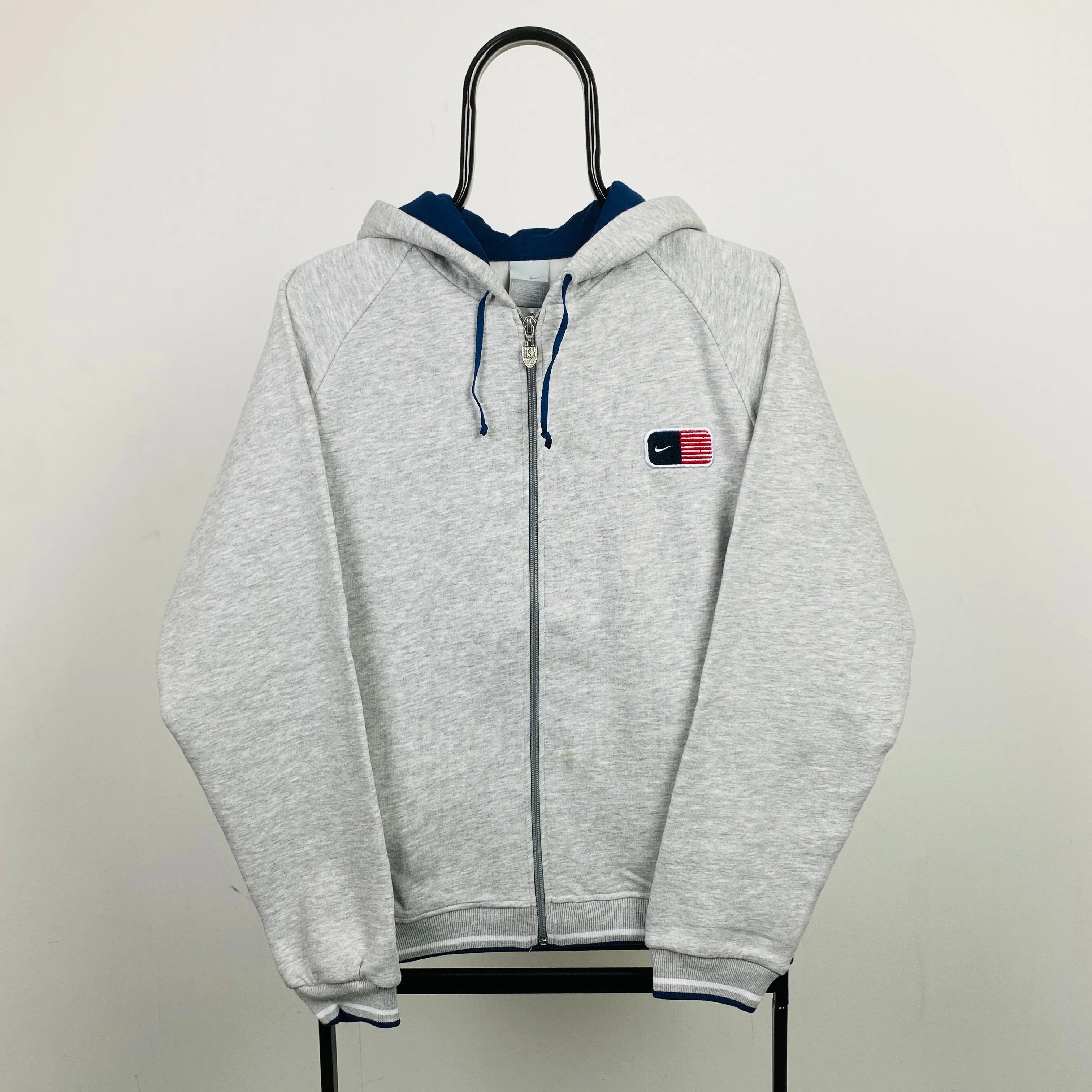 00s Nike USA Hoodie Grey Small