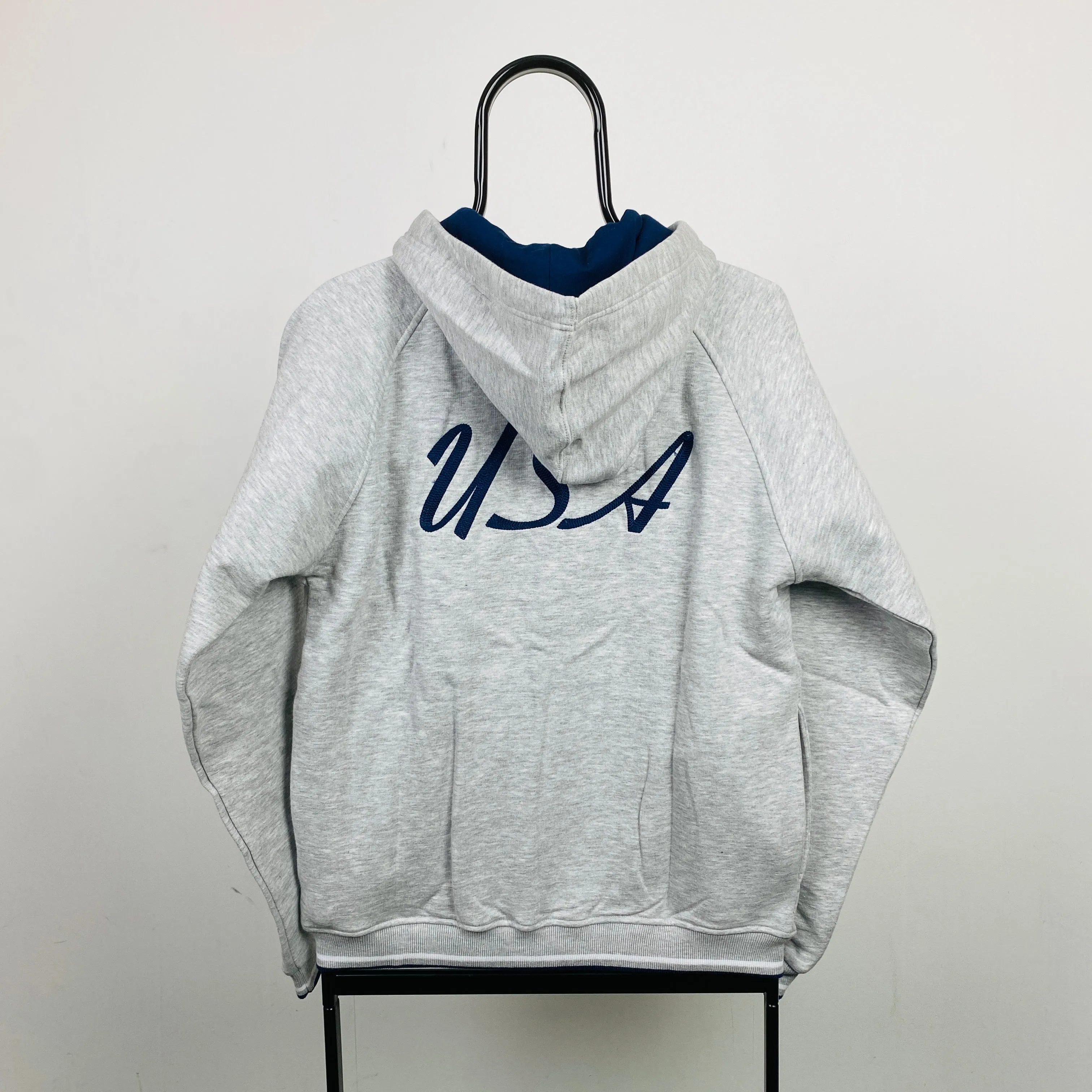 00s Nike USA Hoodie Grey Small