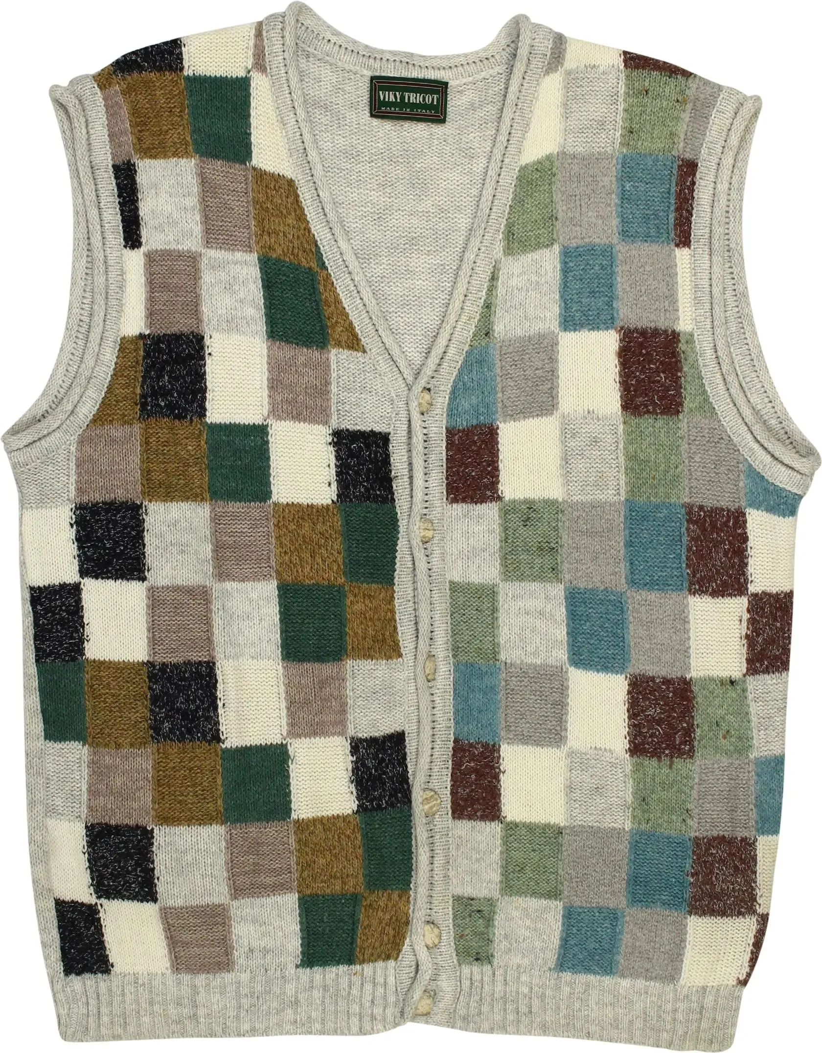 90s Colourful Patterned Vest | ThriftTale