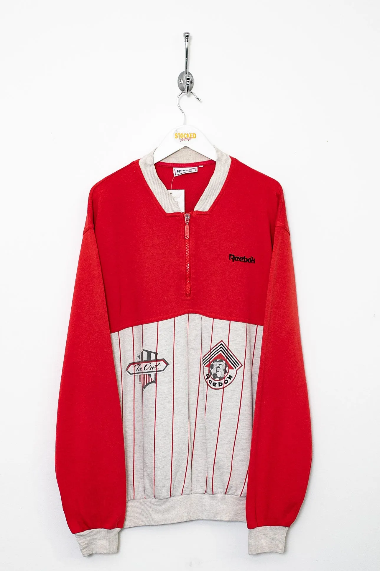 90s Reebok 1/4 Zip Sweatshirt (L)