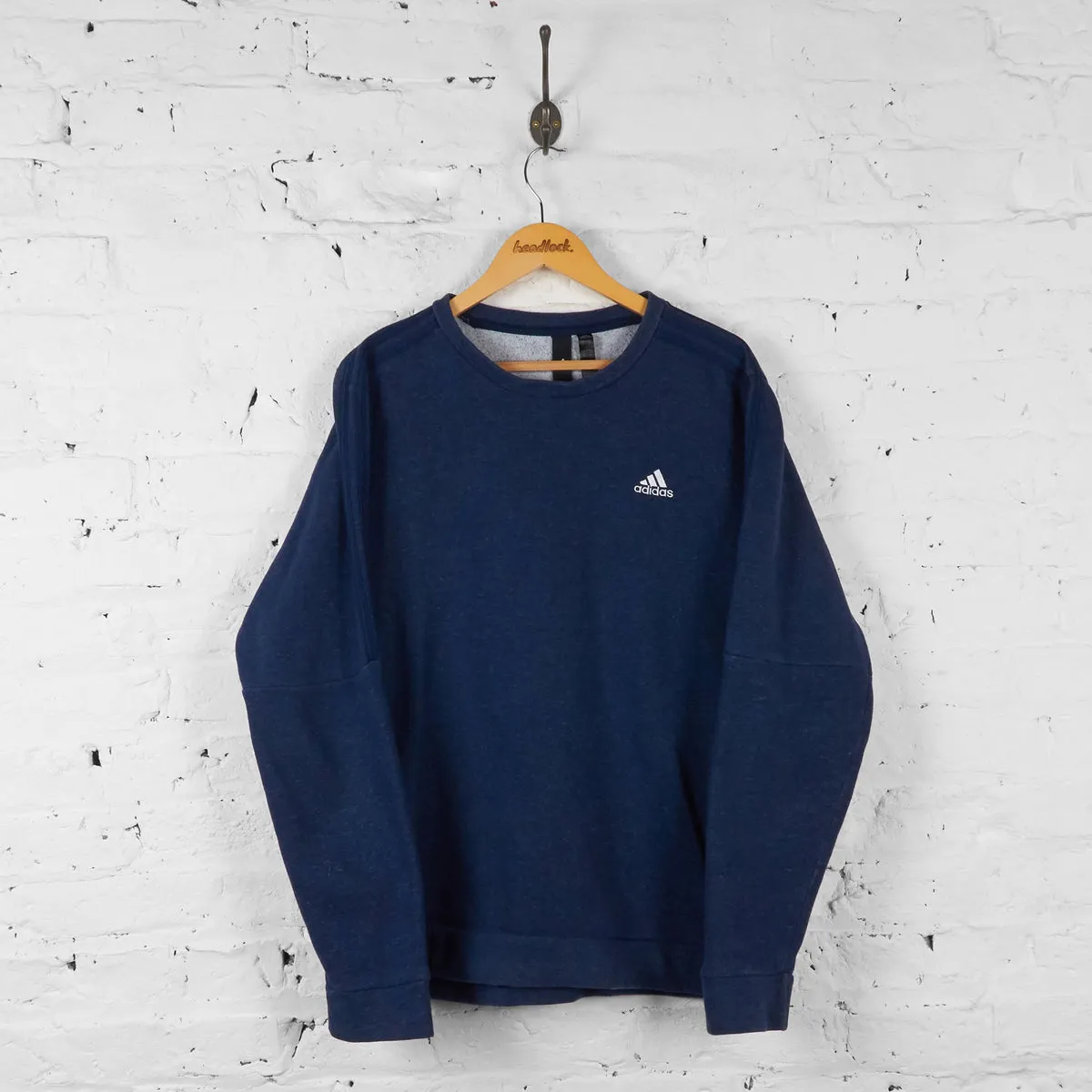 Adidas Sweatshirt - Blue - M