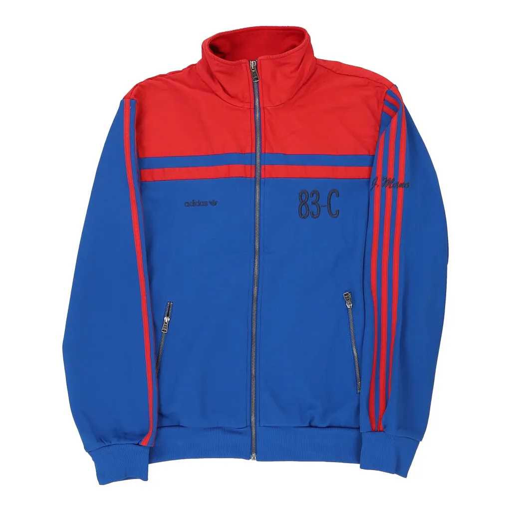 Adidas Track Jacket - Medium Blue Polyester