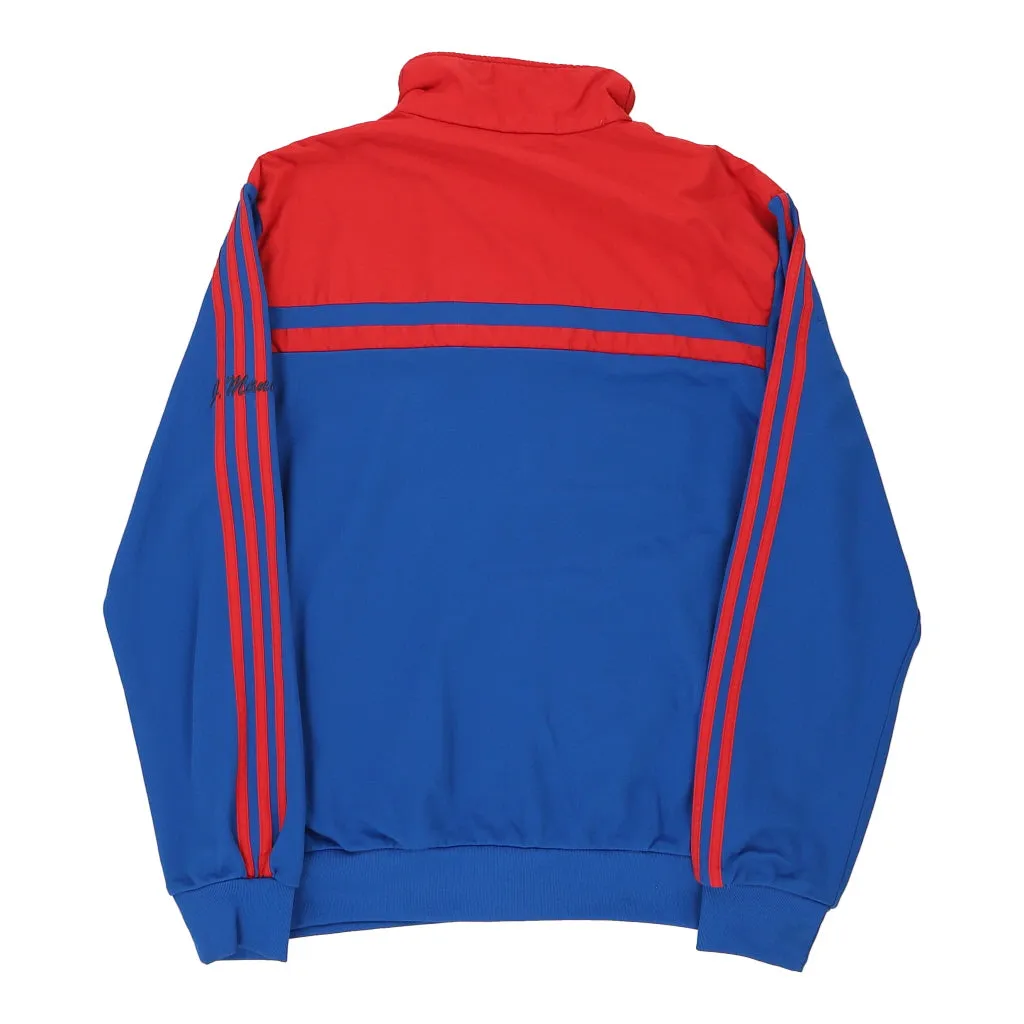 Adidas Track Jacket - Medium Blue Polyester