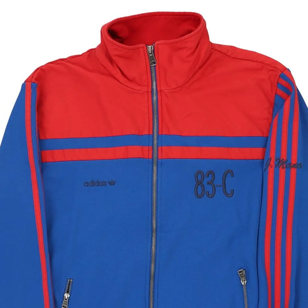 Adidas Track Jacket - Medium Blue Polyester