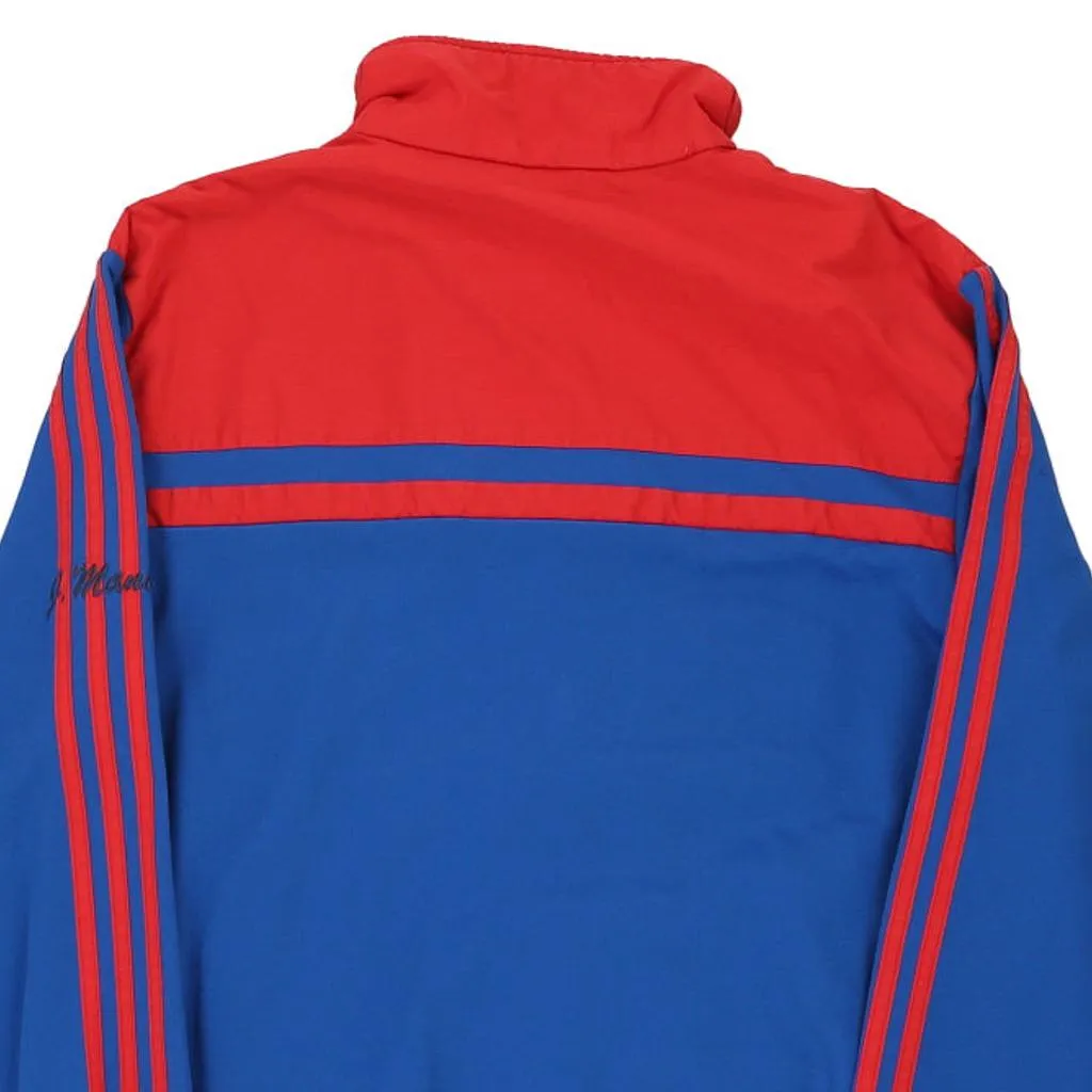 Adidas Track Jacket - Medium Blue Polyester