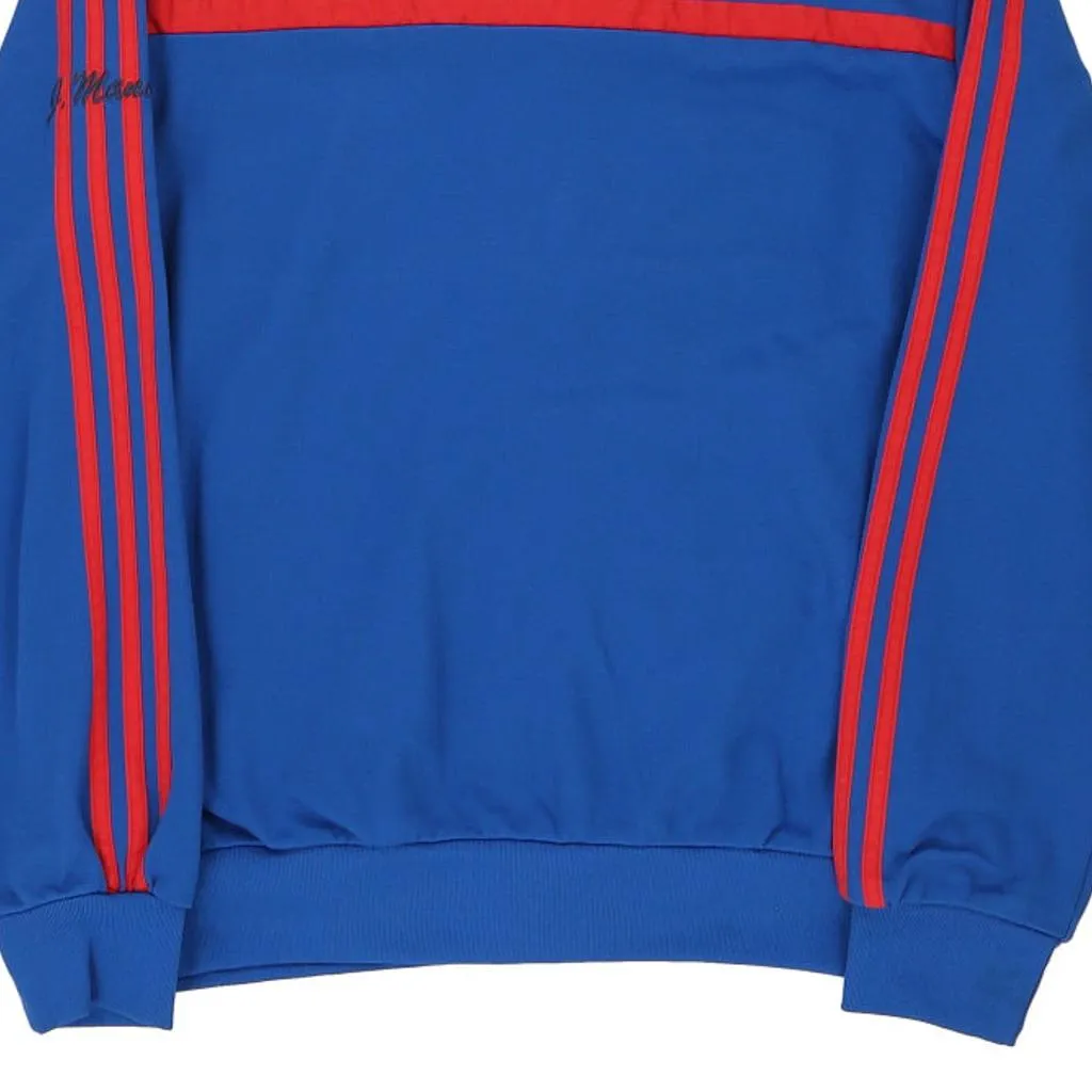 Adidas Track Jacket - Medium Blue Polyester