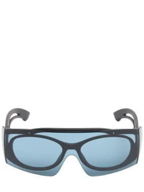 Alexander McQueen   AM0489S injected sunglasses 