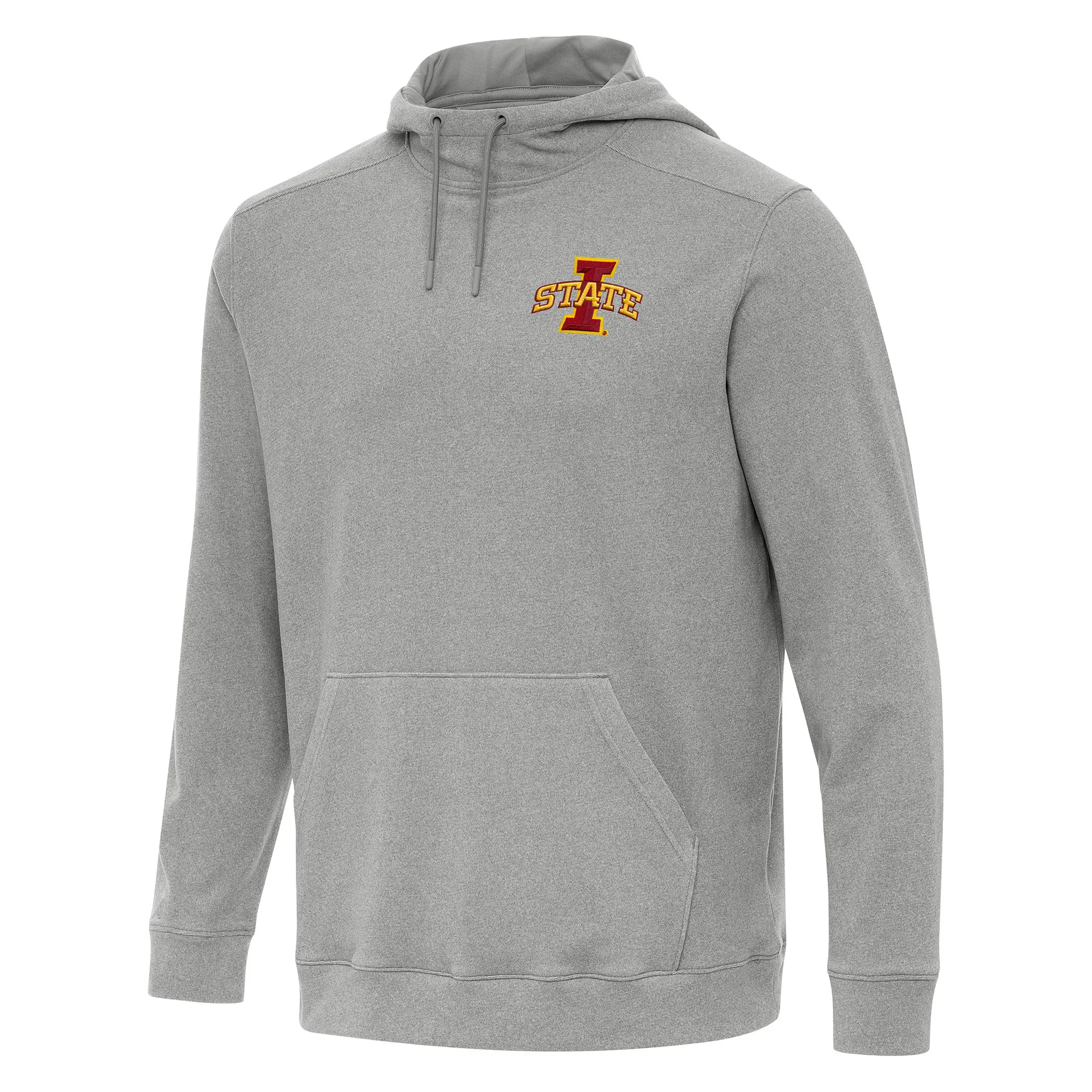 Antigua Iowa State Cyclones Heather Gray Cloud Pullover Hoodie