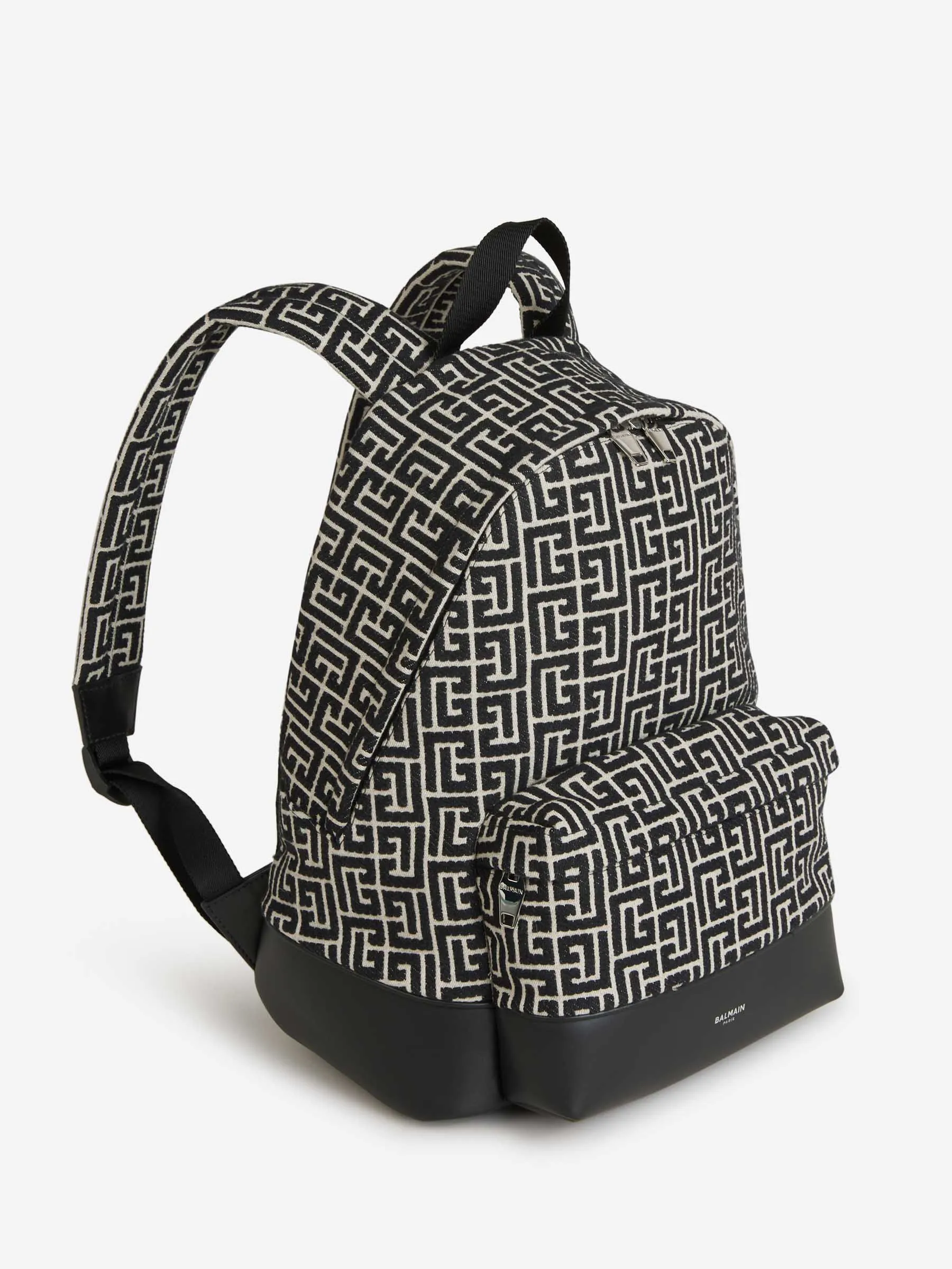 Balmain Monogram Jacquard Backpack 