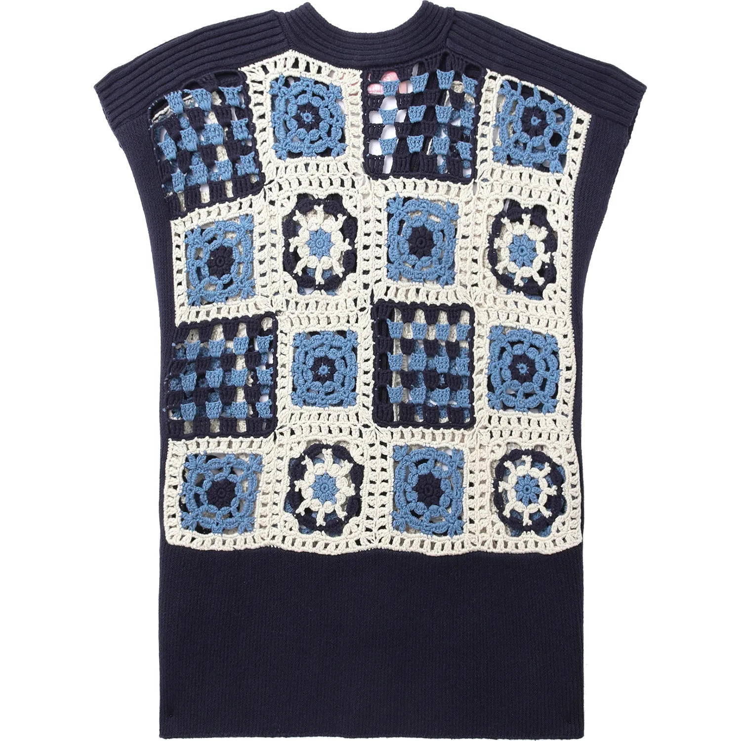 BAPY CROCHET KNIT VEST LADIES