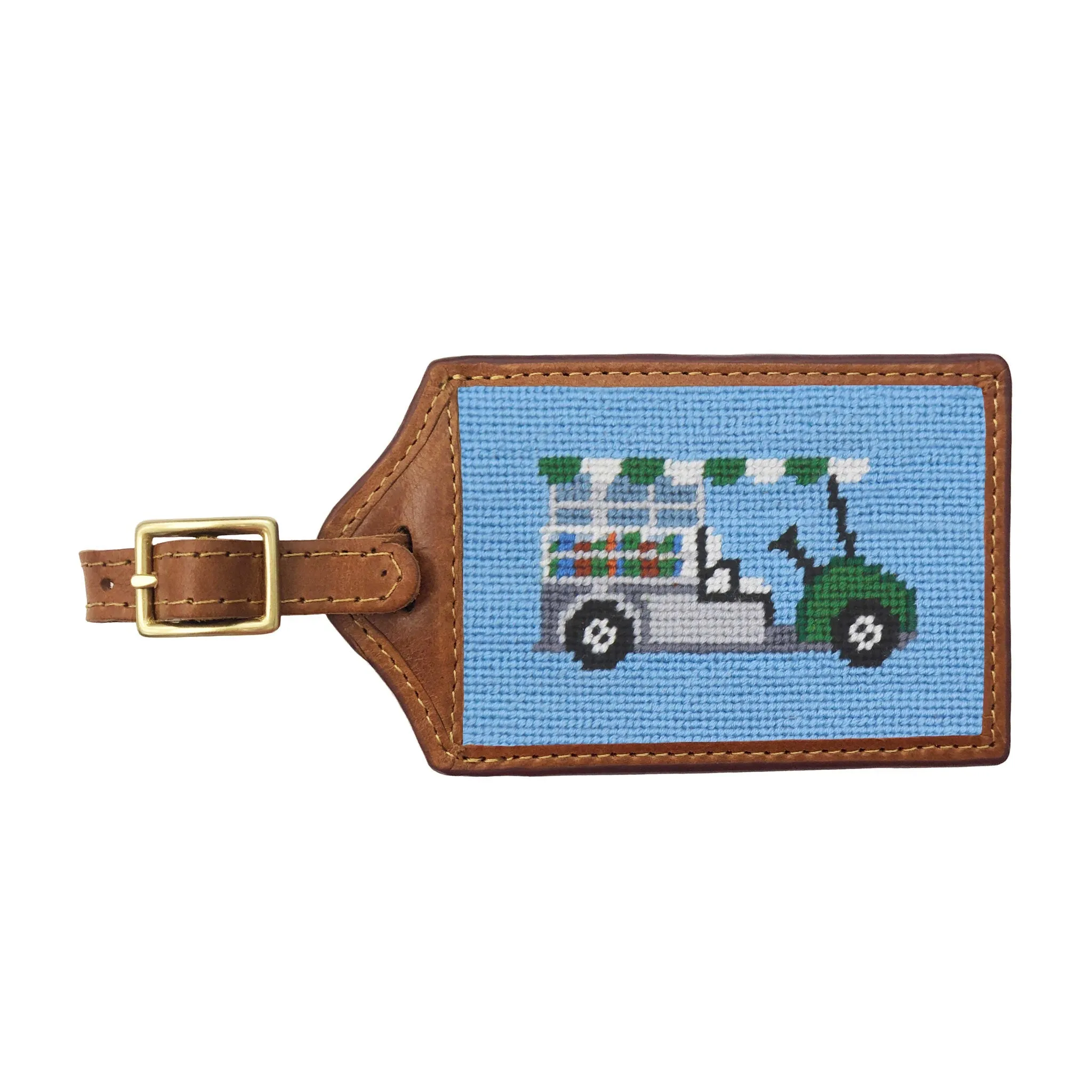 Beverage Cart Luggage Tag (Light Blue)