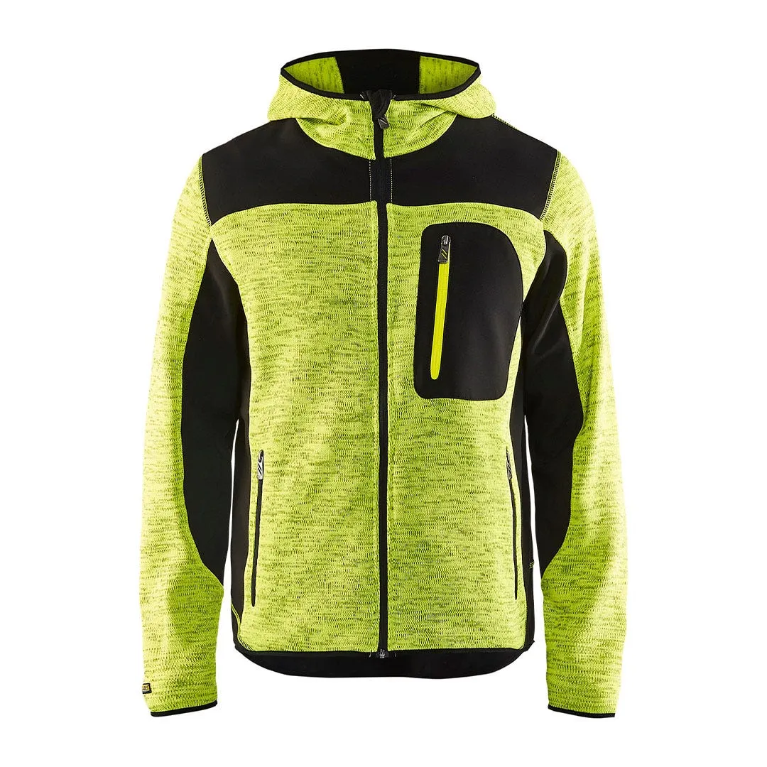 Blaklader Black/Yellow Hi-Vis Knitted Jacket 494021173399