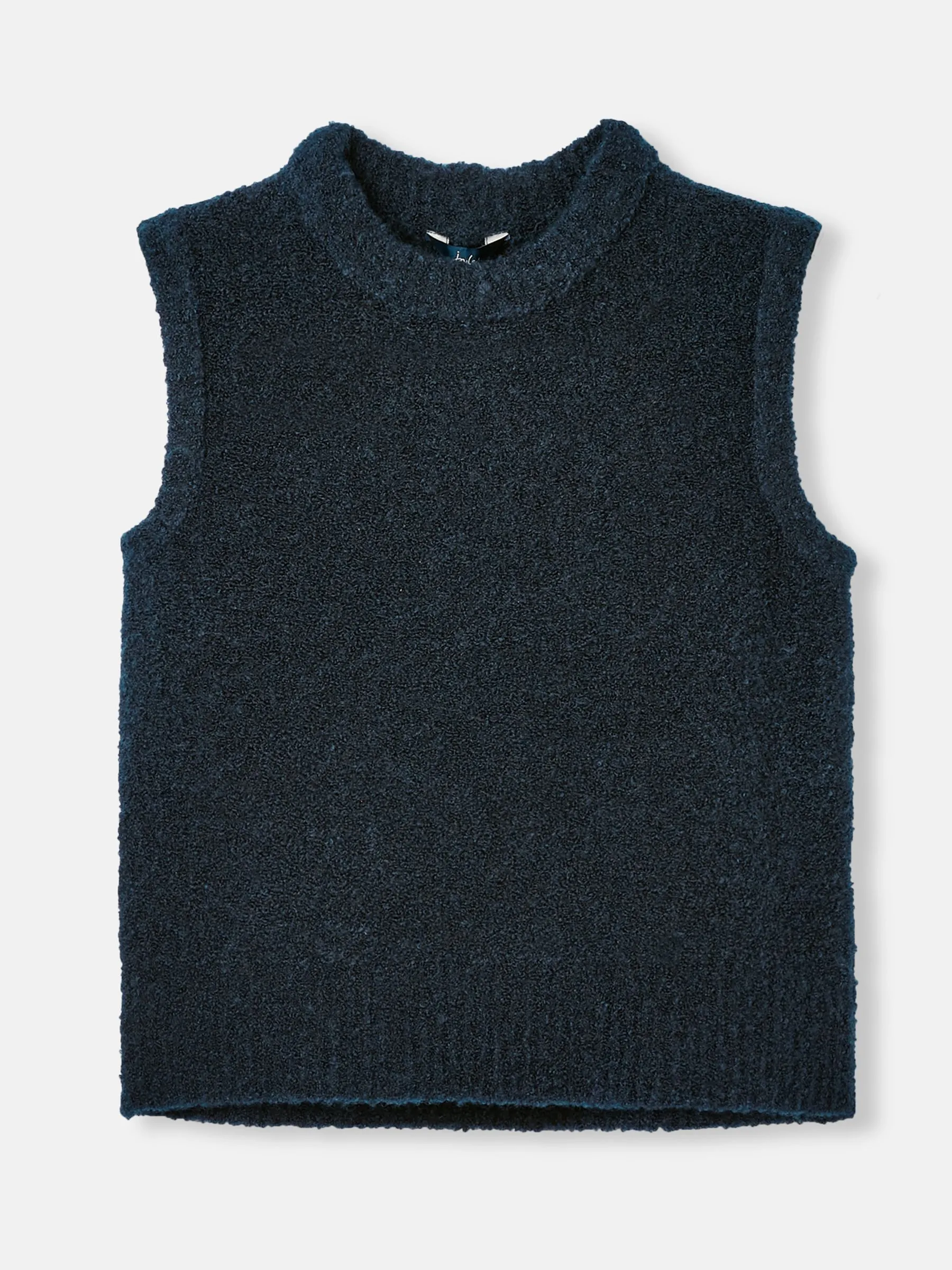 Blue Bouclé Vest