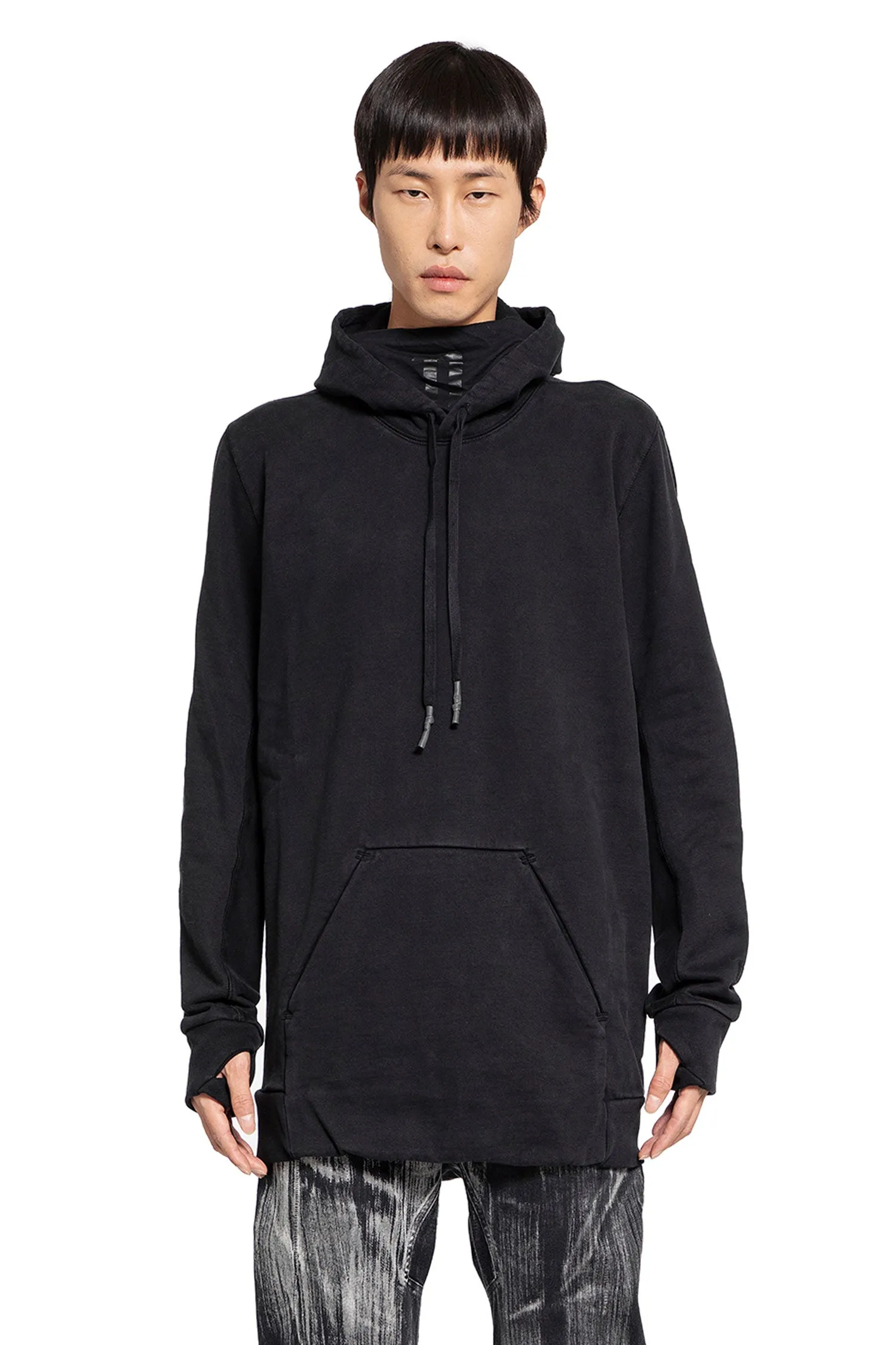 boris bidjan saberi 11 logo mask hoodie