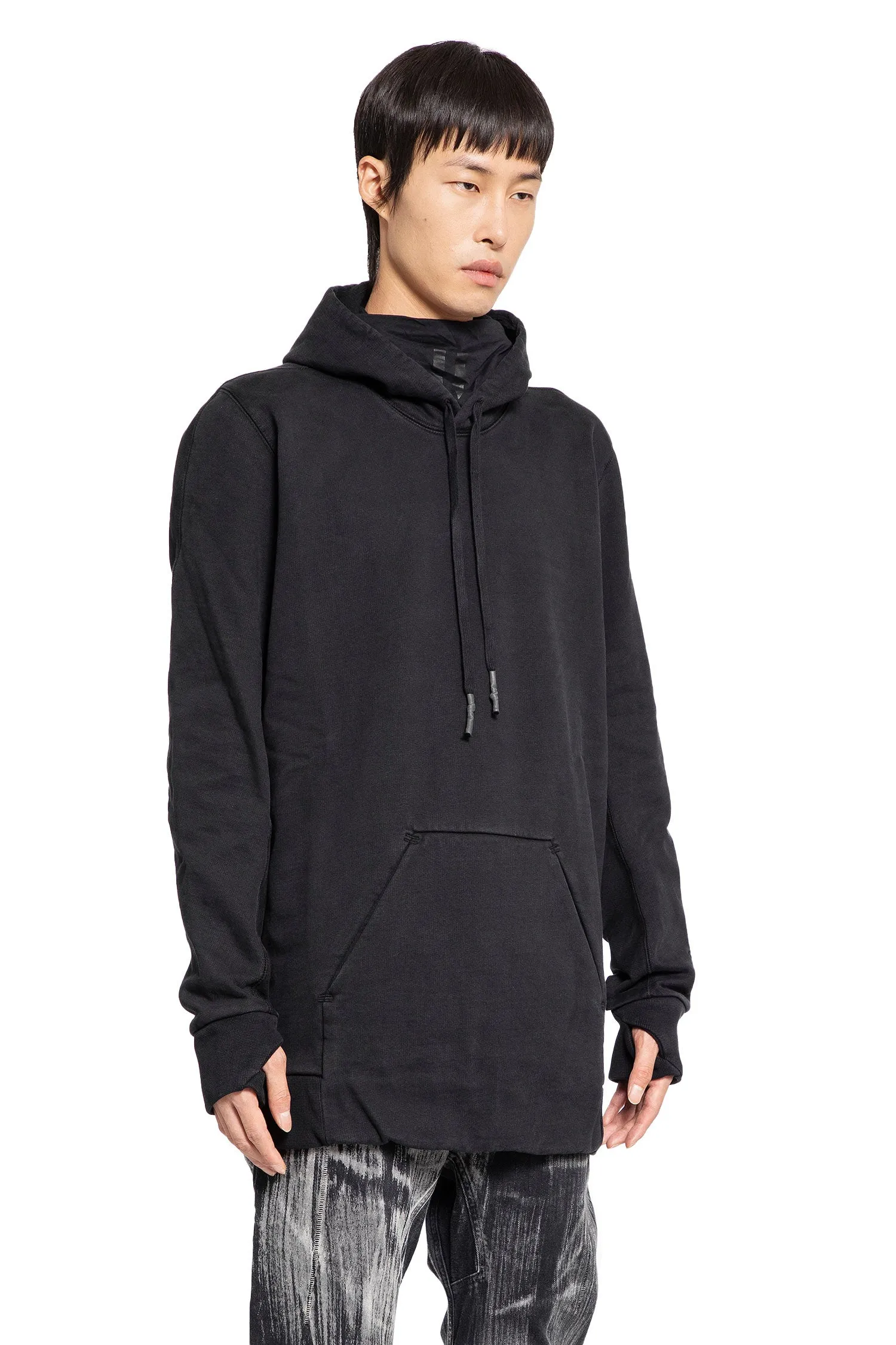 boris bidjan saberi 11 logo mask hoodie