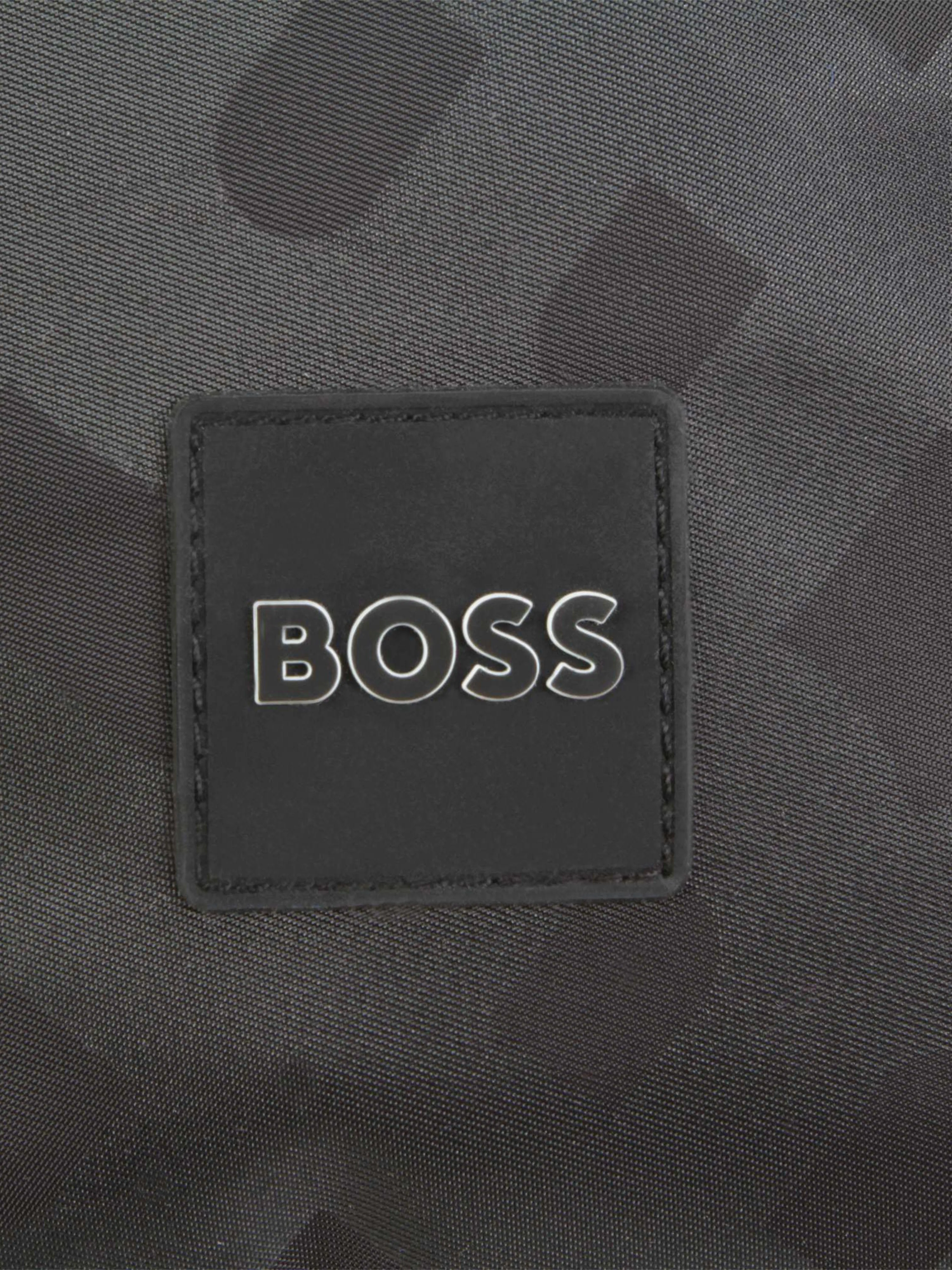 BOSS Boys Monogram Belt Bag in Black (38cm)