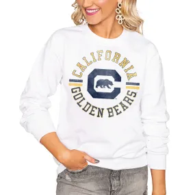 Cal Bears Women's White Vintage Days Perfect Pullover Sweatshirt