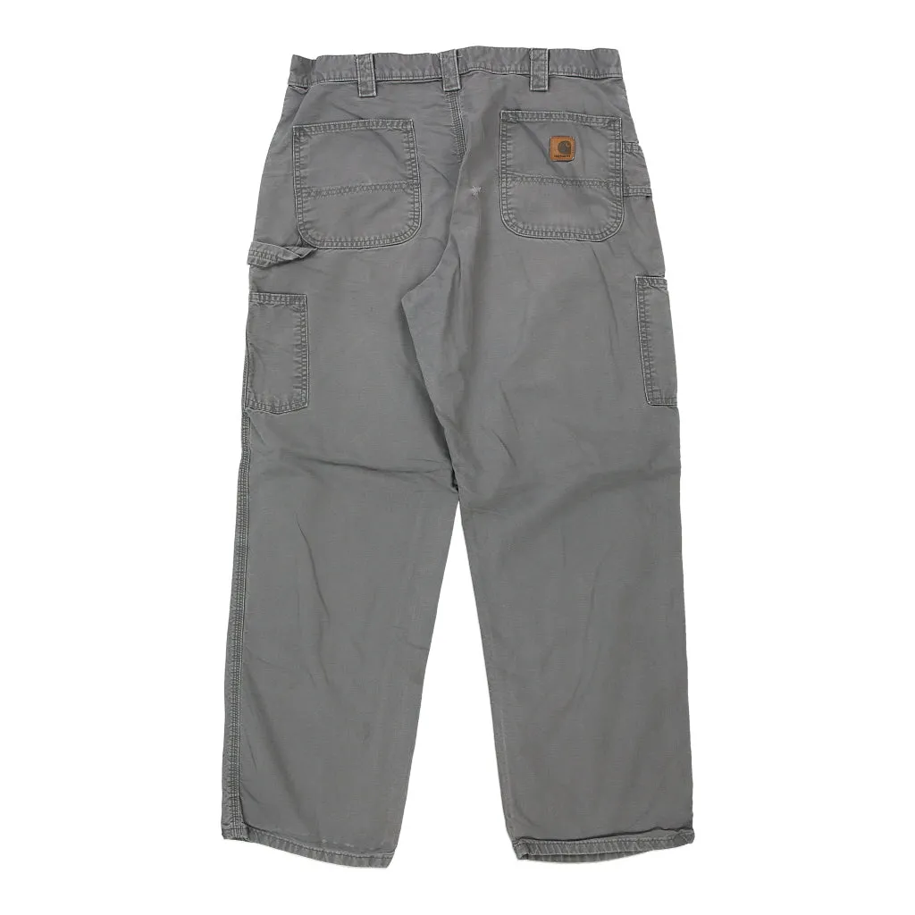 Carhartt Carpenter Trousers - 32W 30L Grey Cotton