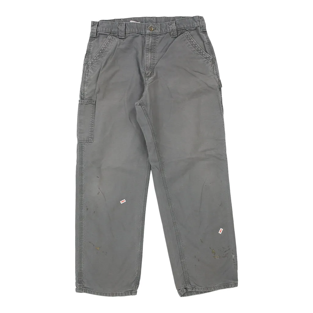 Carhartt Carpenter Trousers - 32W 30L Grey Cotton