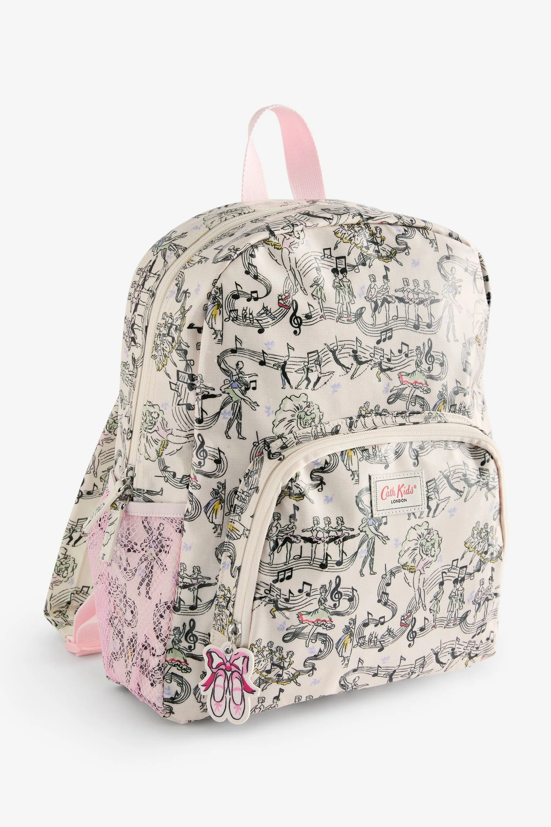 Cath Kidston Ecru Ballet Print Large Backpack