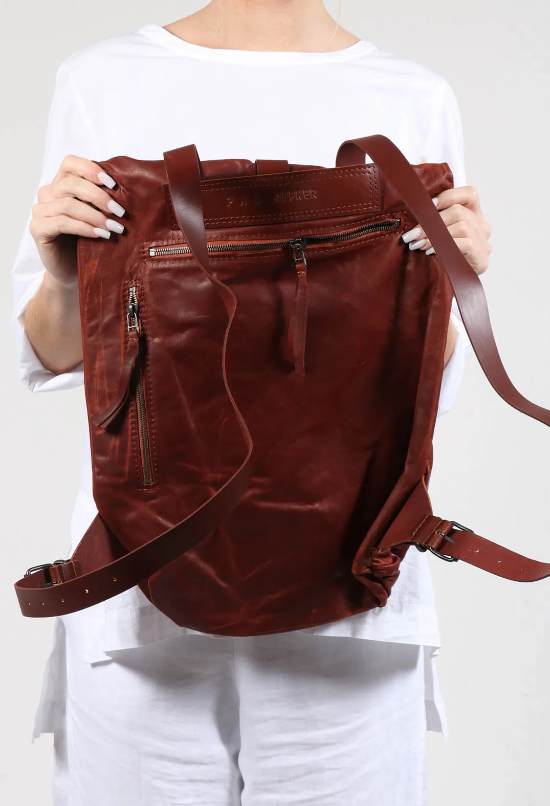 City Backpack in Waxy Cinnamon