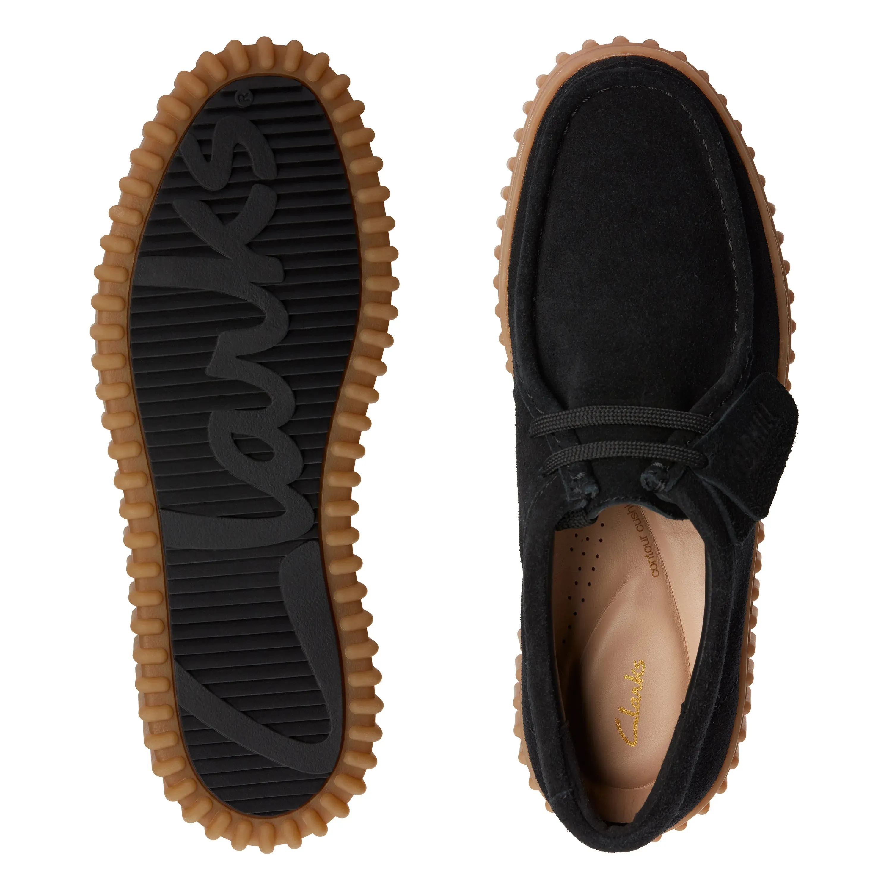 CLARKS | WALLABEE MUJER | TORHILL BEE BLACK SUEDE | NEGRO