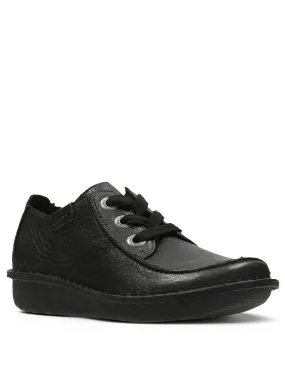 Clarks Funny Dream Lace Up Flat Shoe - Black