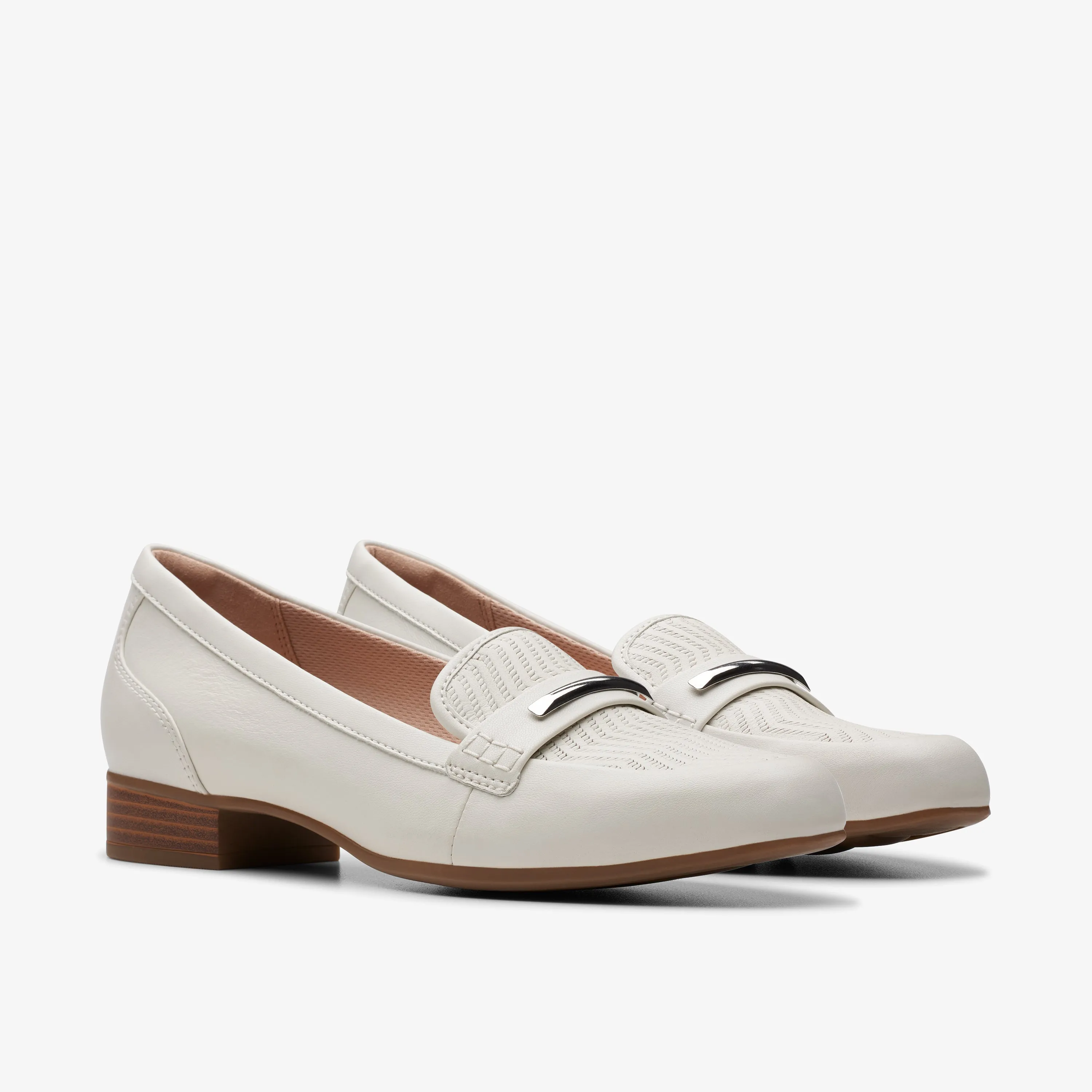 Clarks Juliet Aster Off White Leather