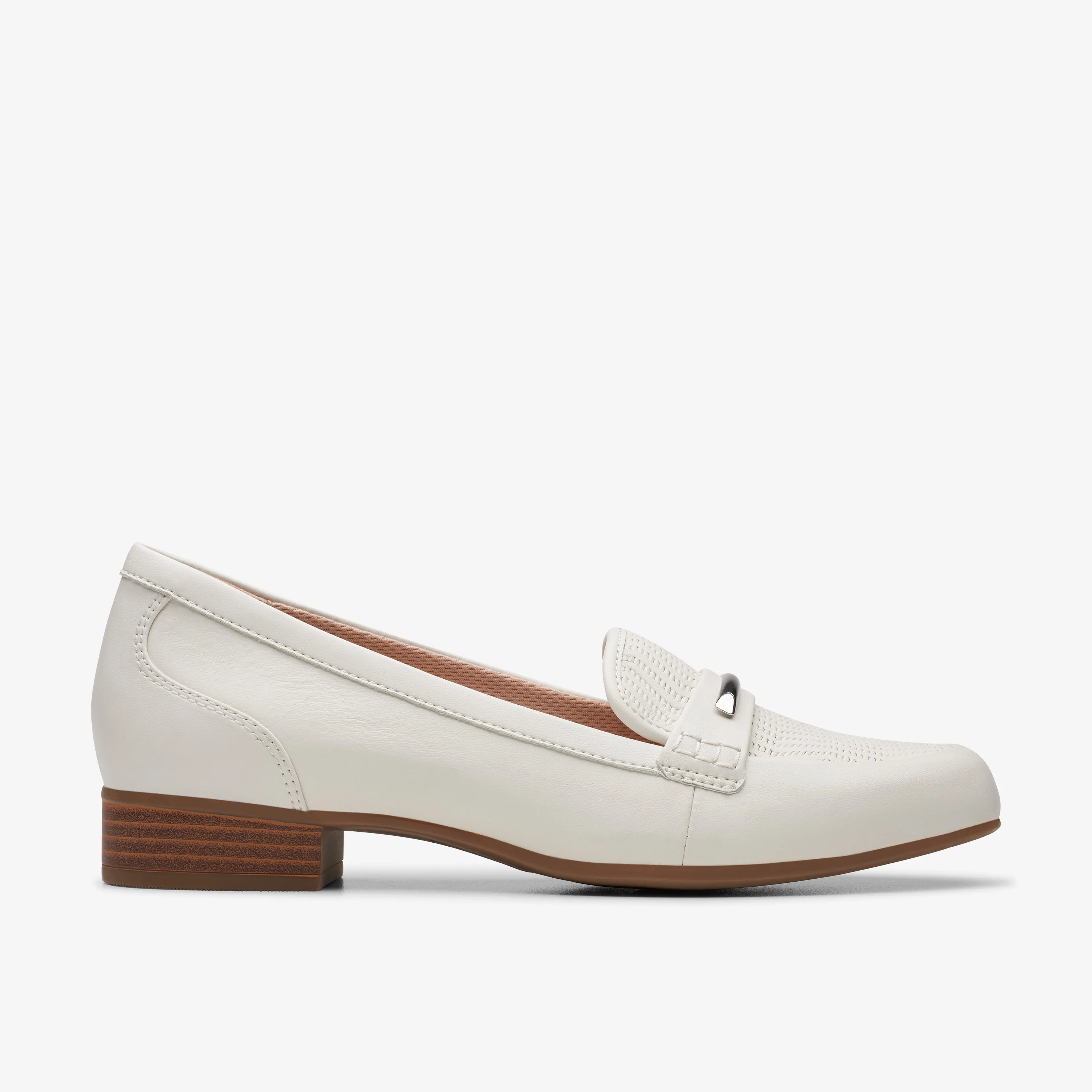 Clarks Juliet Aster Off White Leather