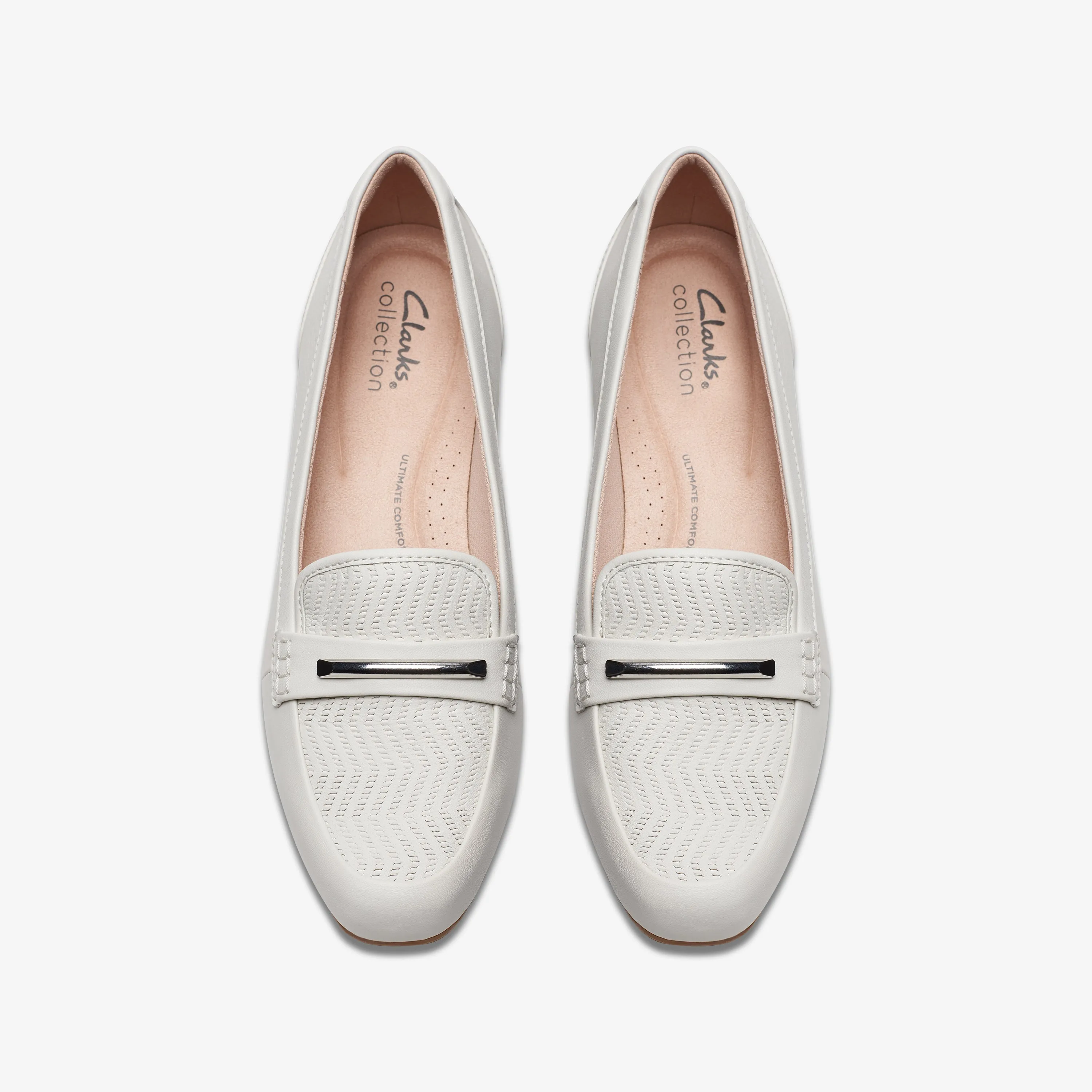 Clarks Juliet Aster Off White Leather