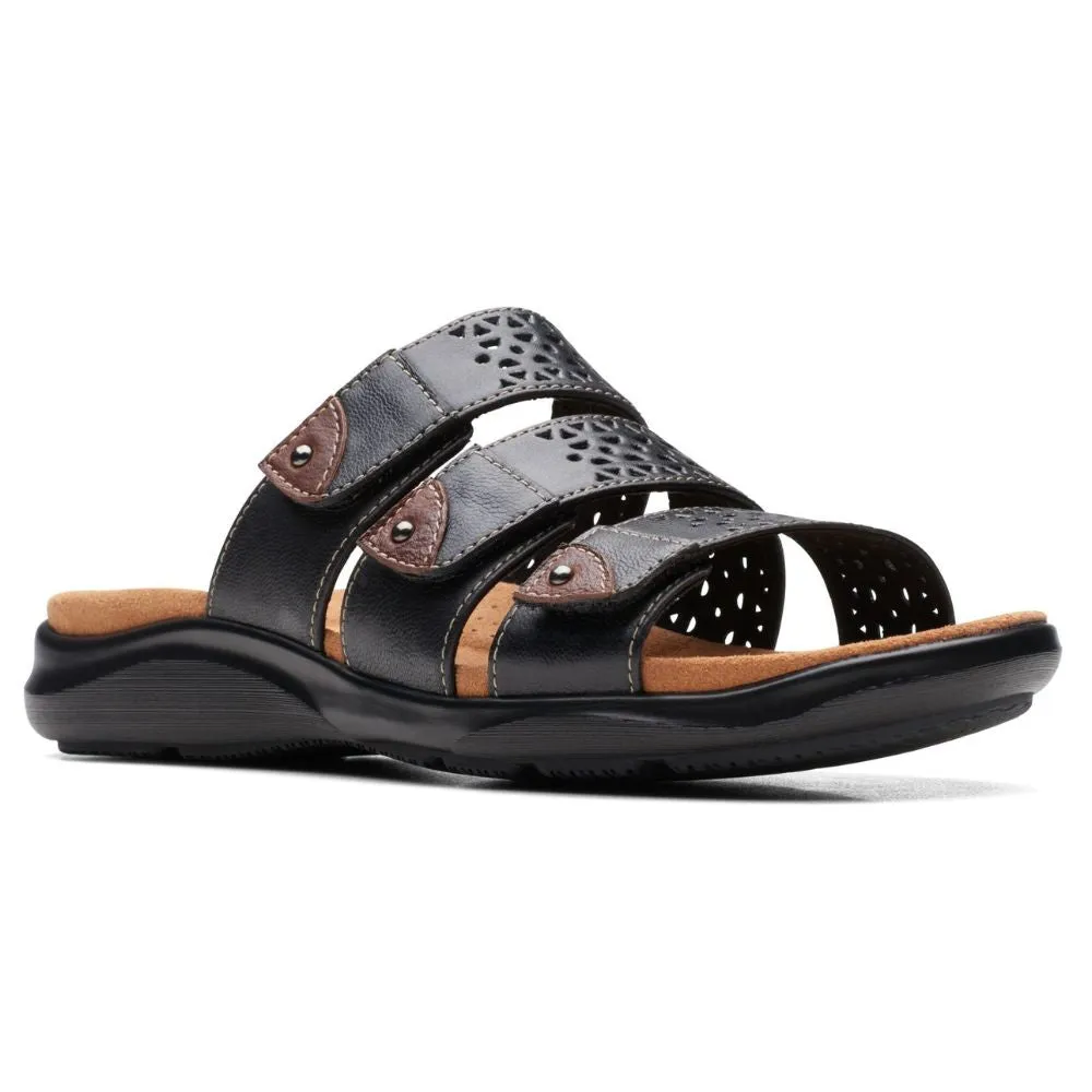 Clarks Kitly Walk Black Sandal (Women's)