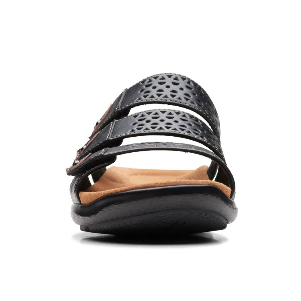 Clarks Kitly Walk Black Sandal (Women's)