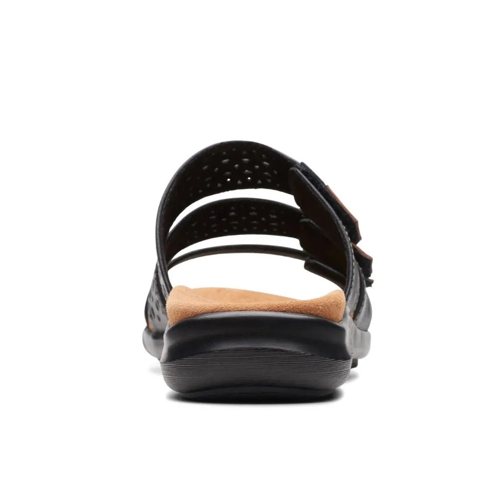 Clarks Kitly Walk Black Sandal (Women's)