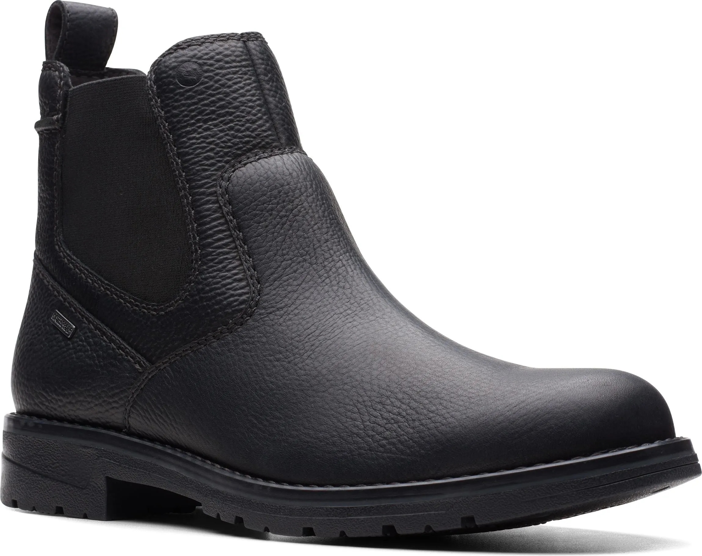 Clarks Morris Up Black Tumbled