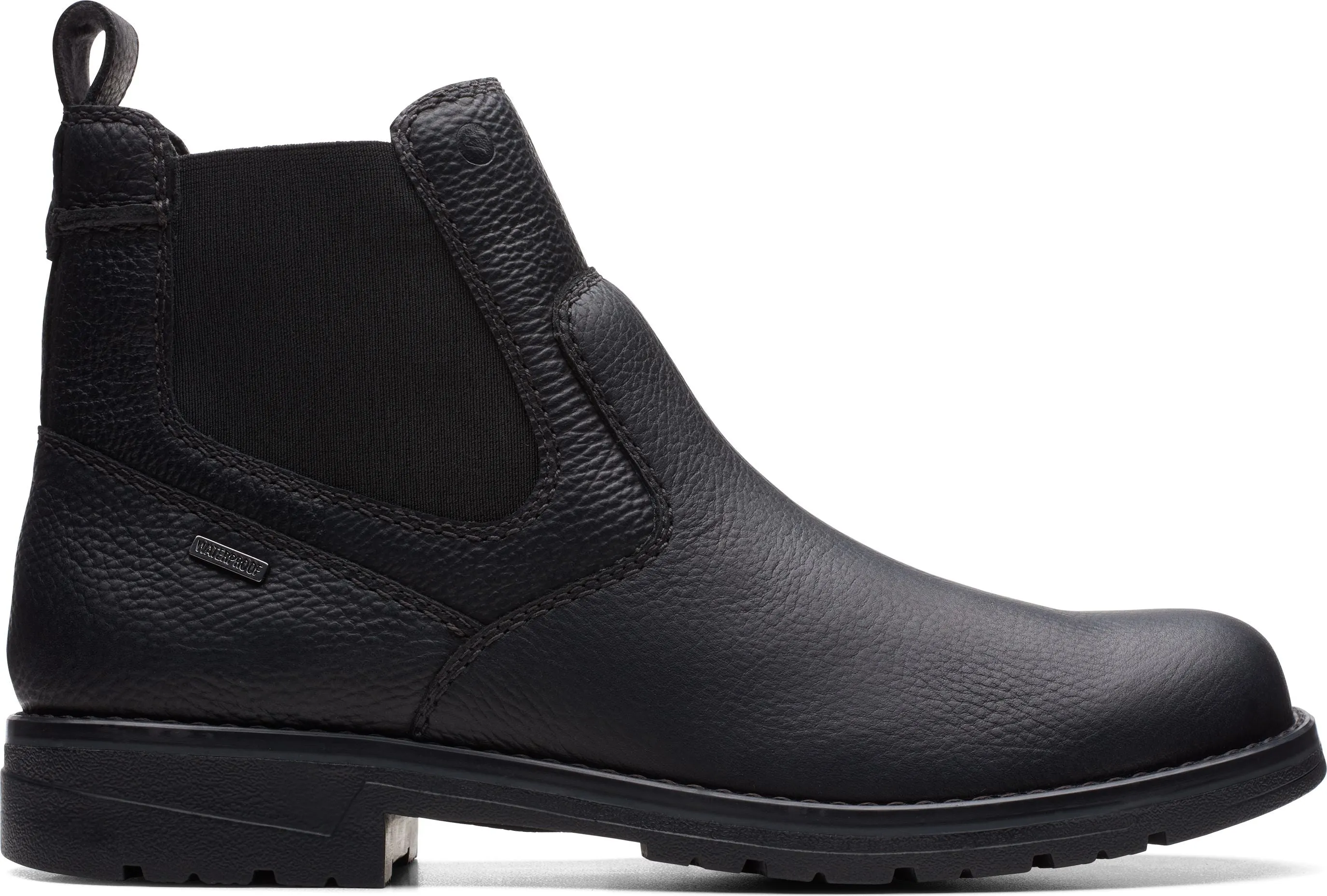 Clarks Morris Up Black Tumbled