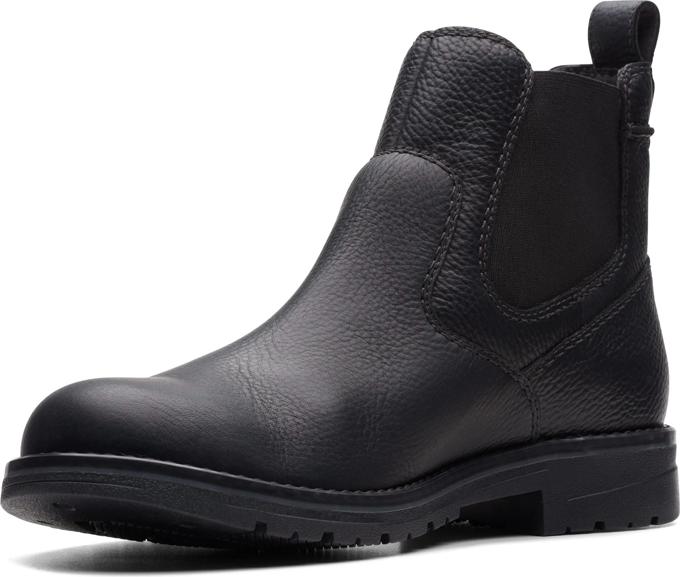 Clarks Morris Up Black Tumbled