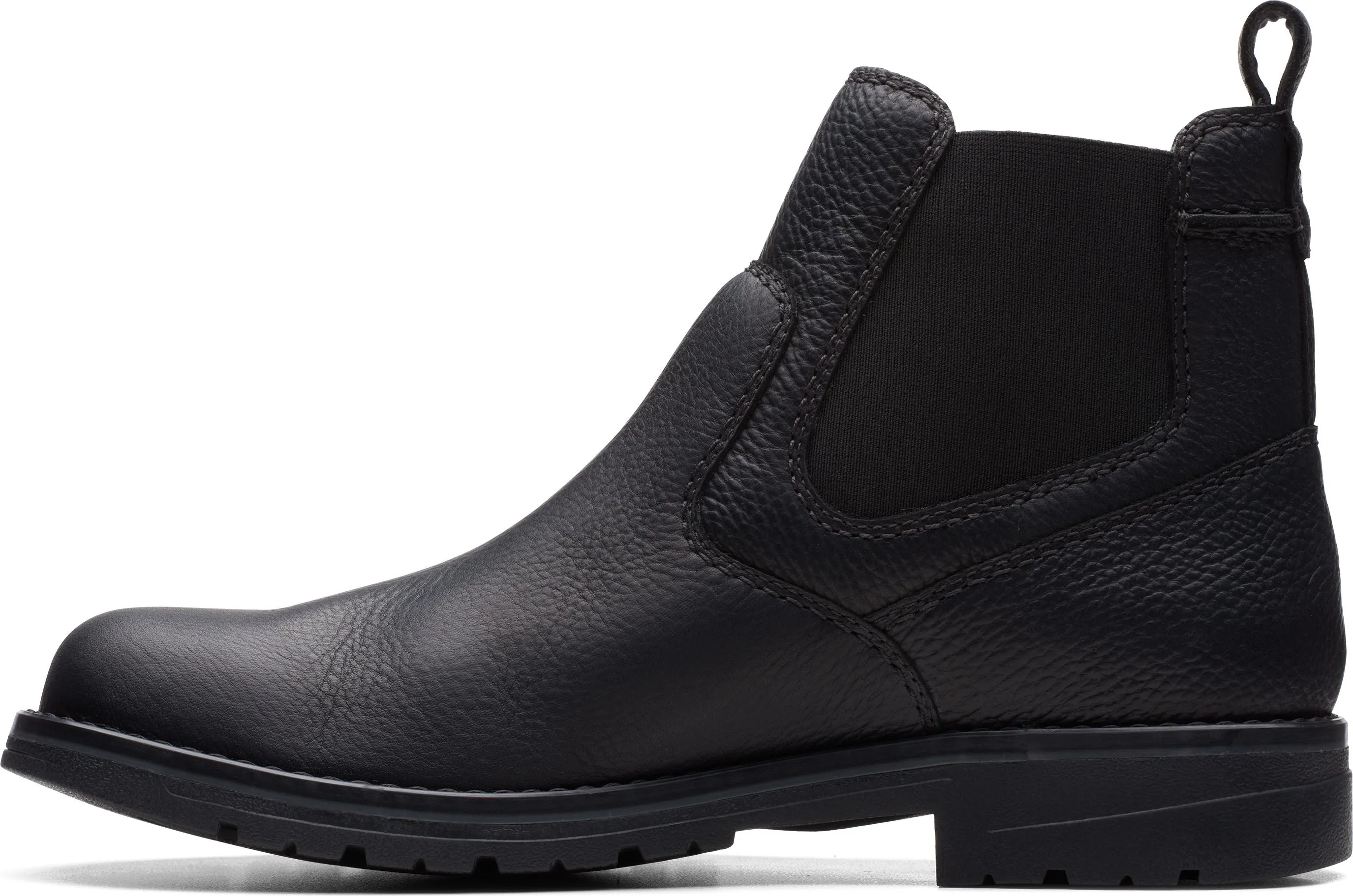 Clarks Morris Up Black Tumbled