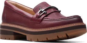 Clarks Orianna Bit Burgundy Leather