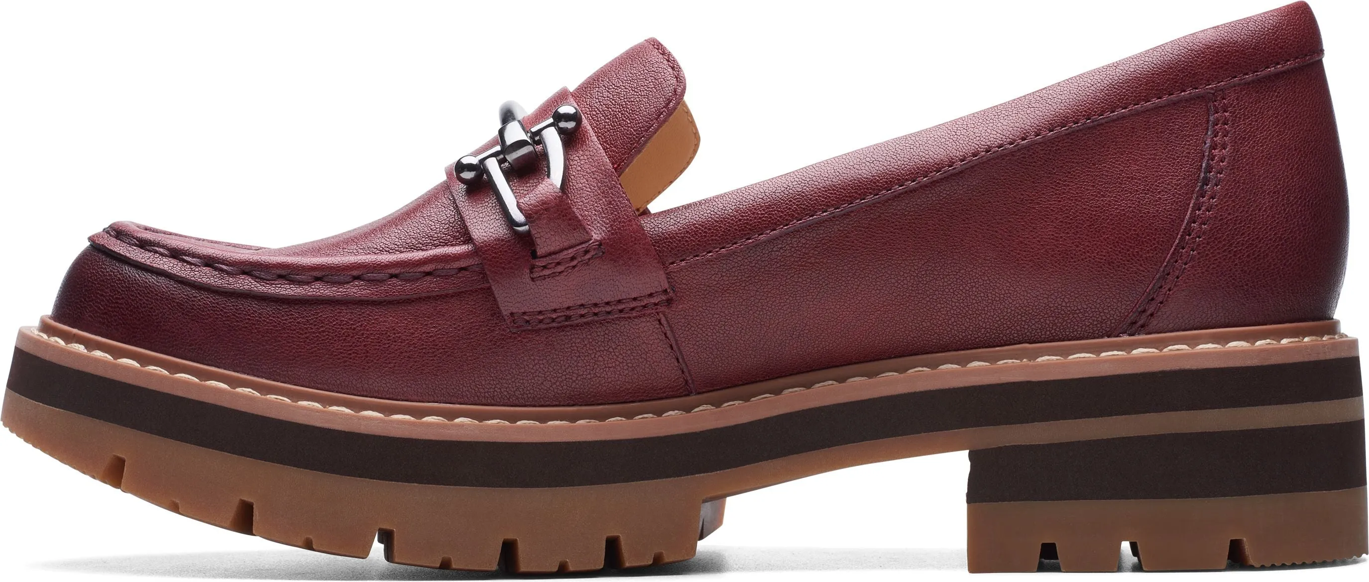 Clarks Orianna Bit Burgundy Leather