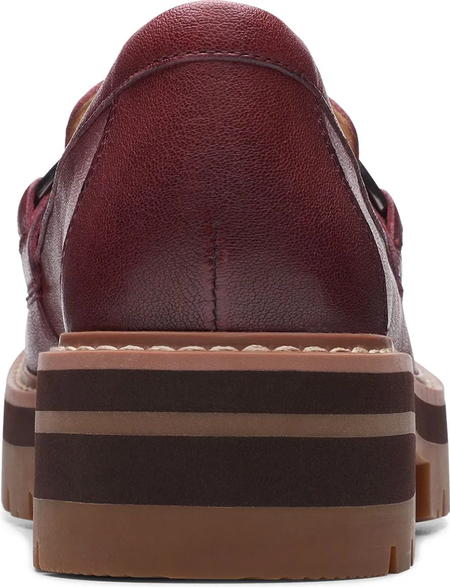 Clarks Orianna Bit Burgundy Leather