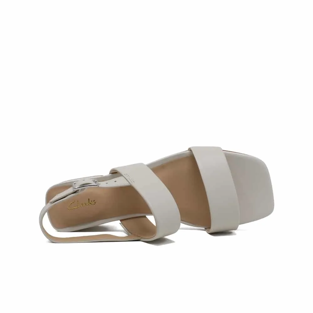 Clarks Seren25 Strap 26164894 Women Leather Summer Sandals White