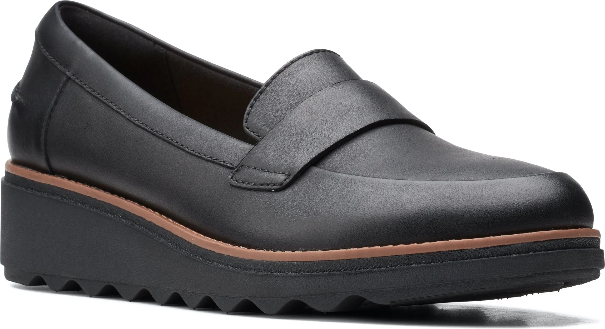 Clarks Sharon Gracie Black Leather