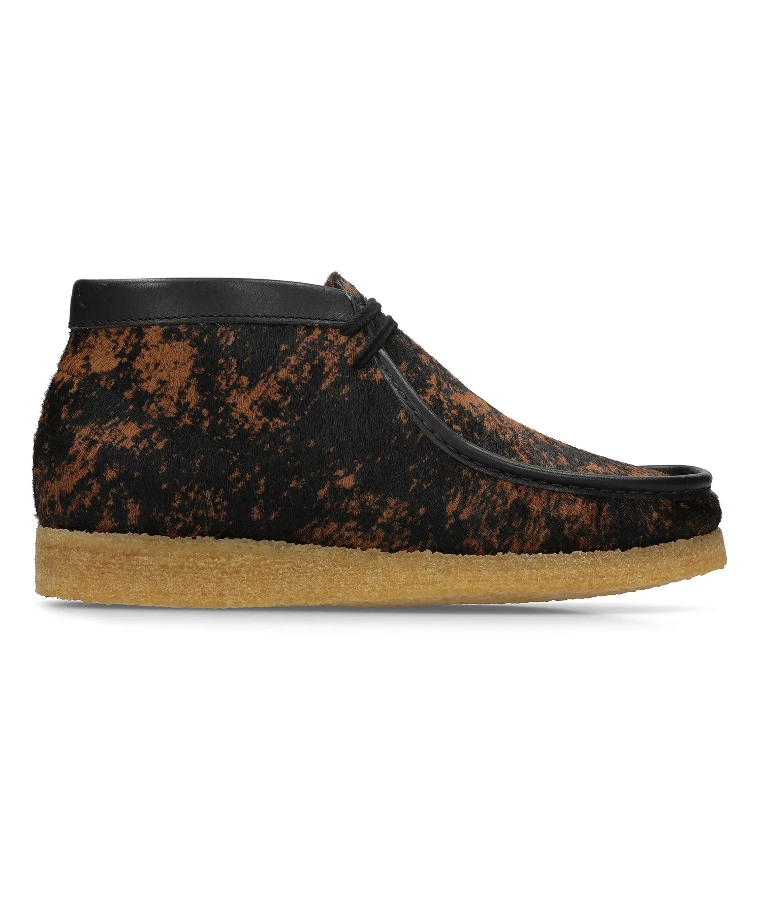 Clarks Wallabee Boot in Premium Hairy Tortoise Shell Print