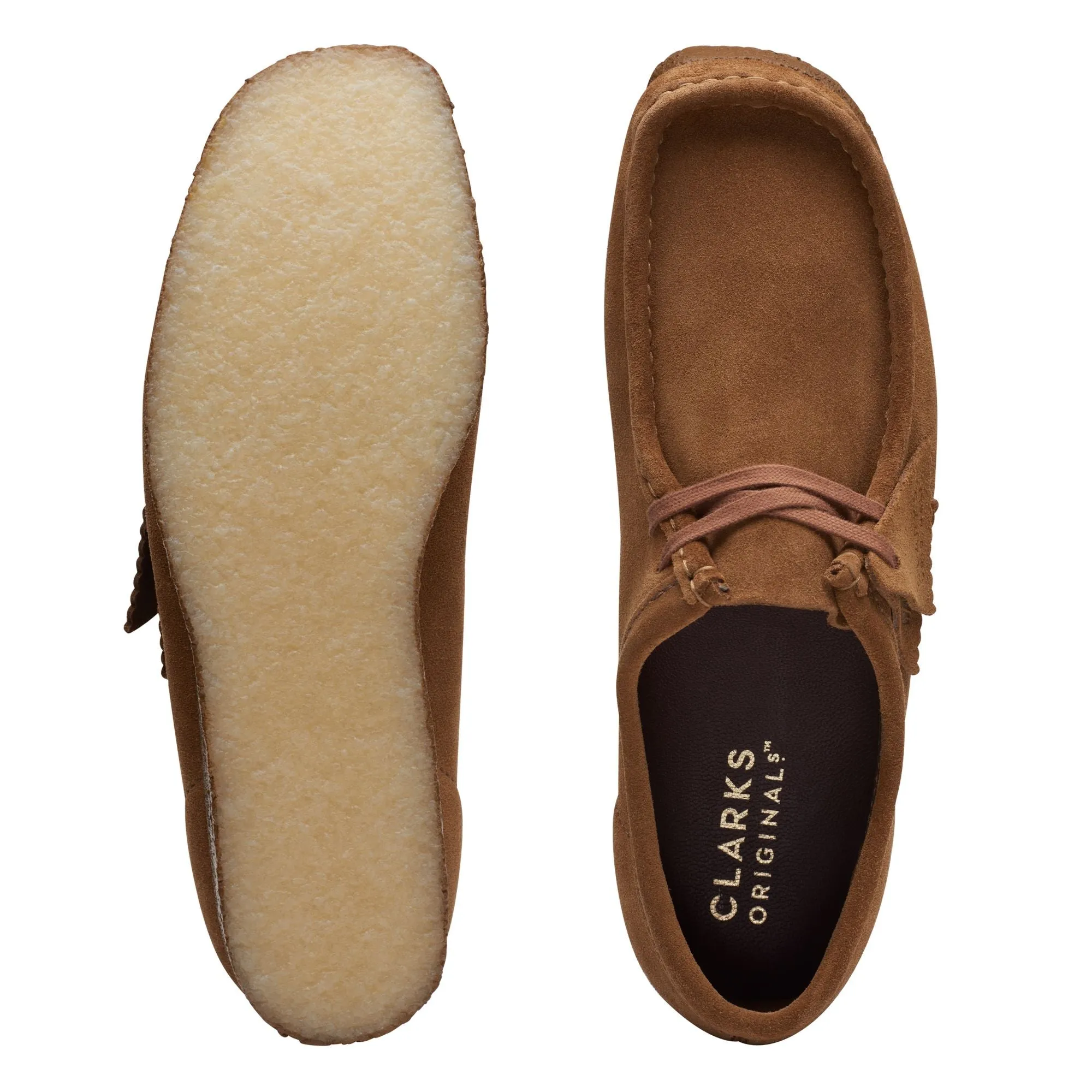 CLARKS WALLABEE LACE-UP SHOE - COLA