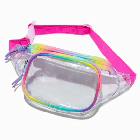 Clear Rainbow Belt Bag