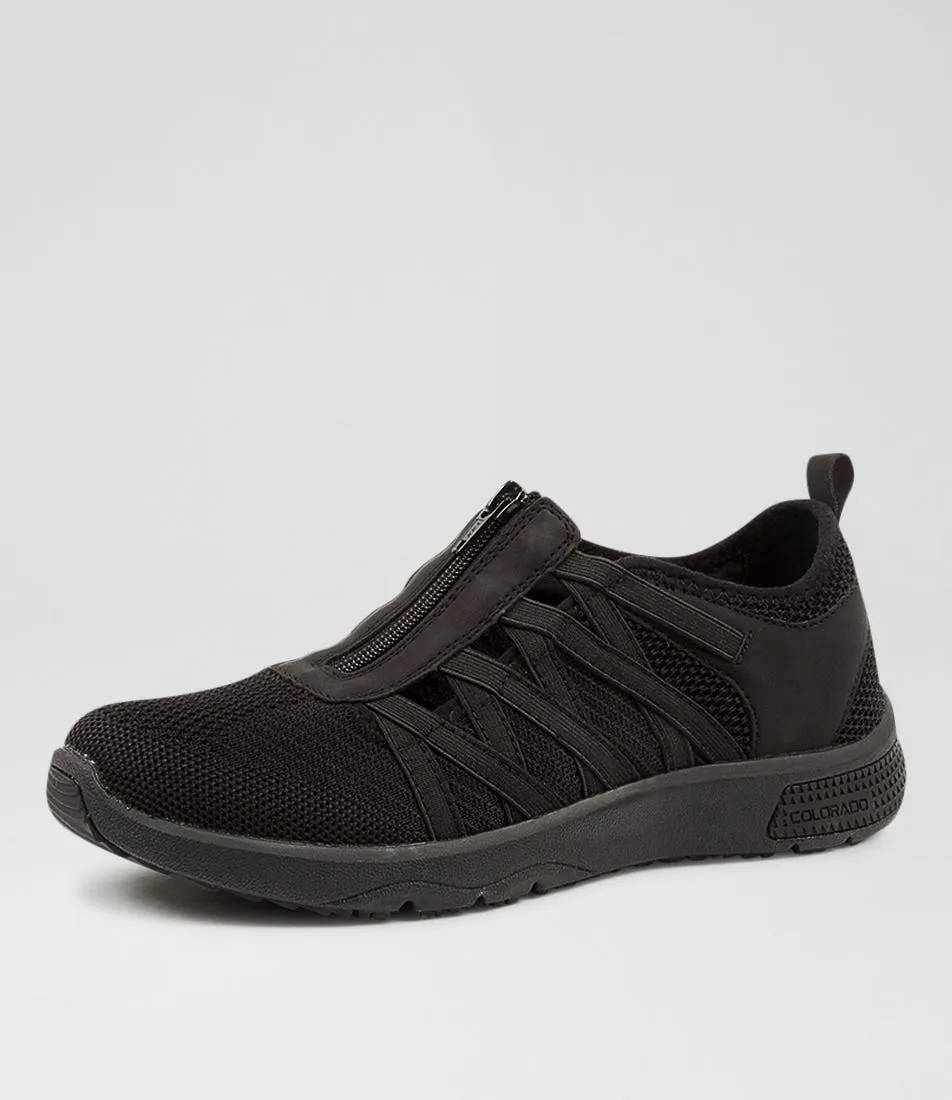 COLORADO Driscoll Black Knit Sneakers